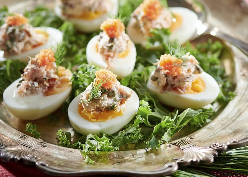 10 fyllda ägghalvor till midsommar