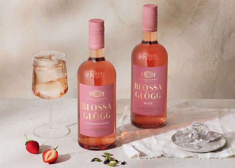 Blossa lanserar roséglögg med mindre sötma