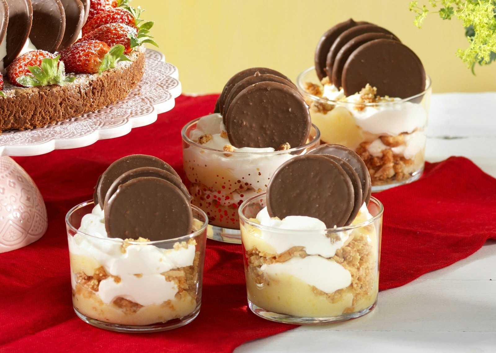 Vit Choklad Dessert I Glas