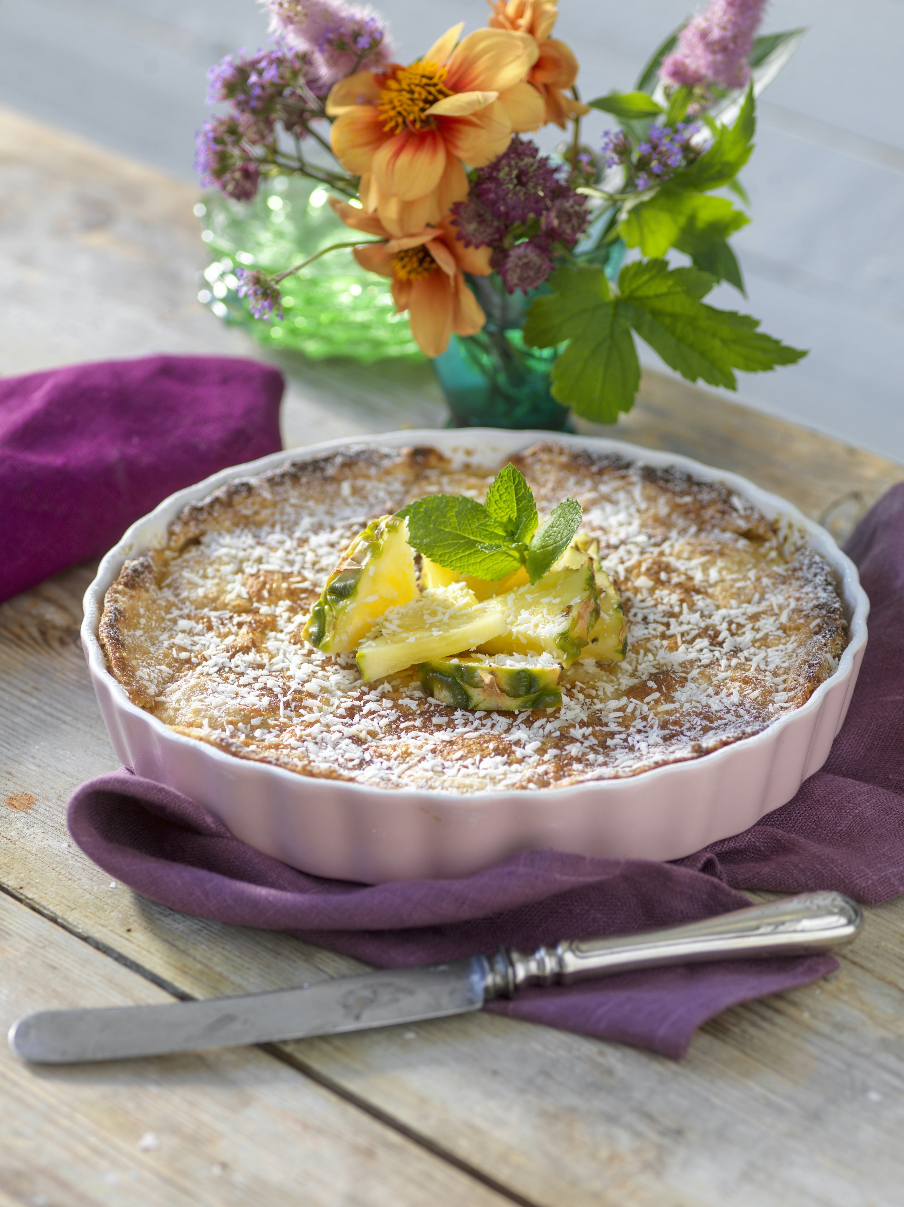 Ananas- och kokoskaka