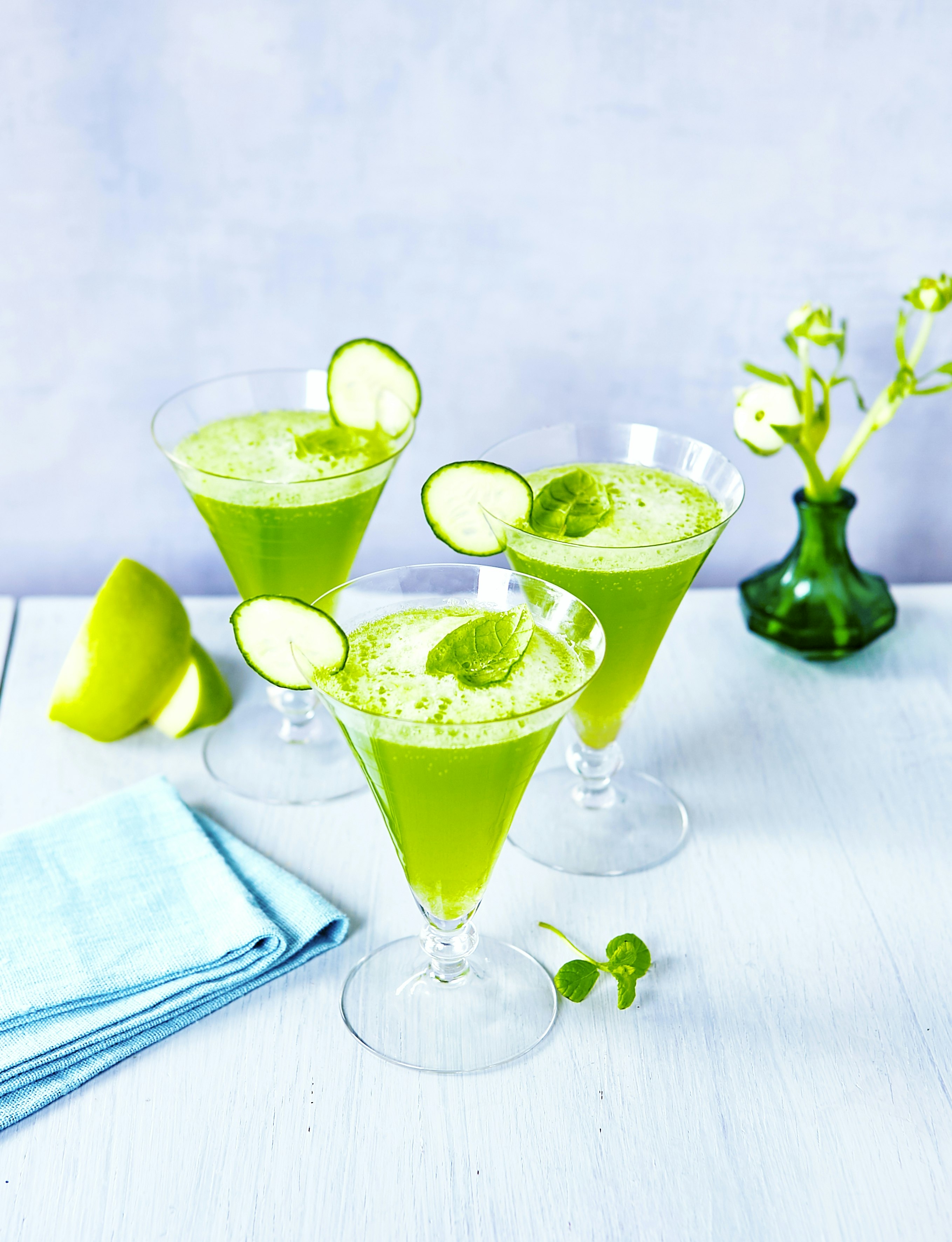 Äppelbubbel med gurka