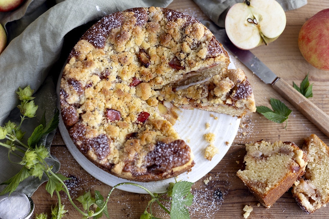 Äppelkaka med crumble