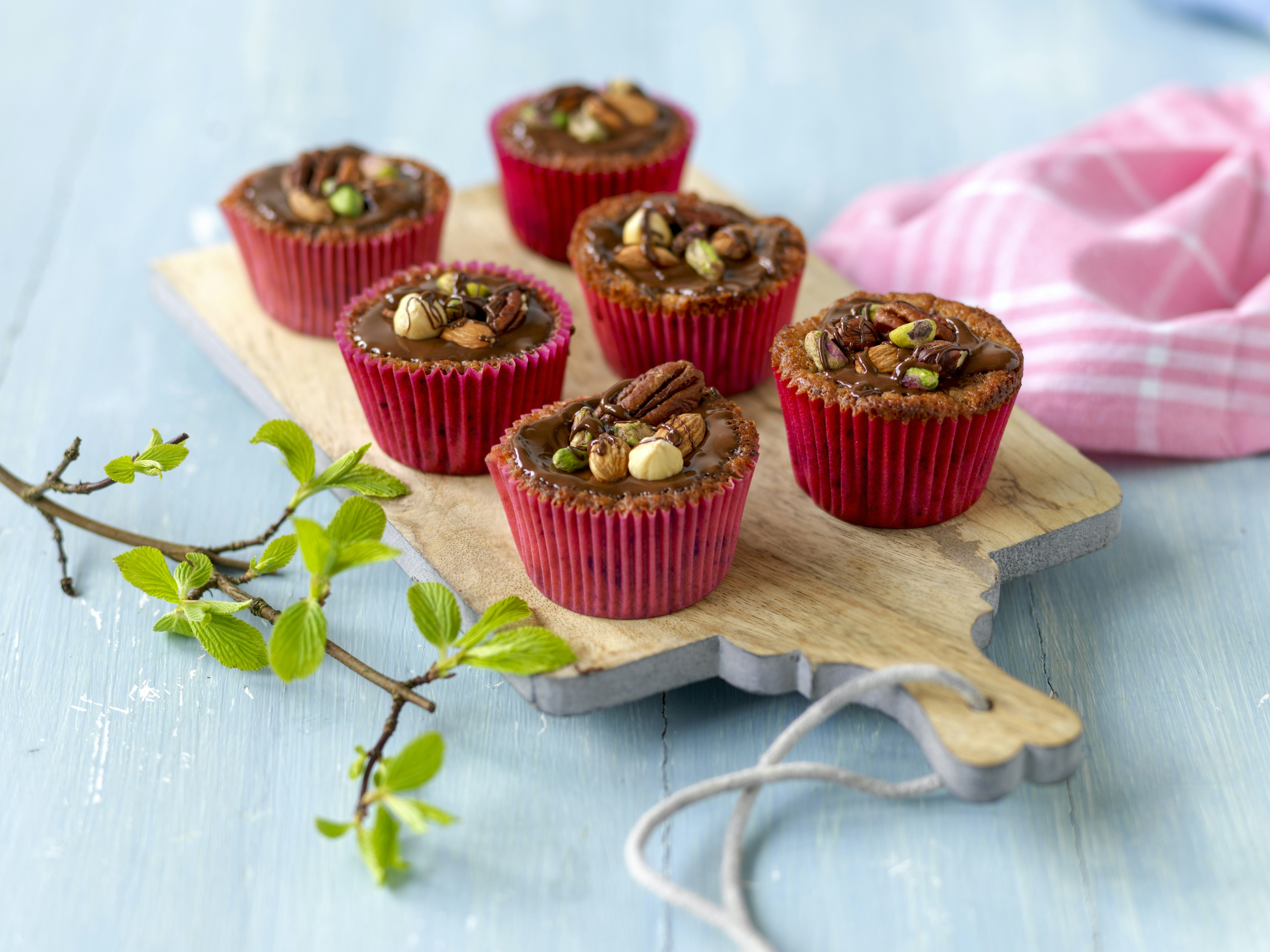 Banan- och chokladmuffins