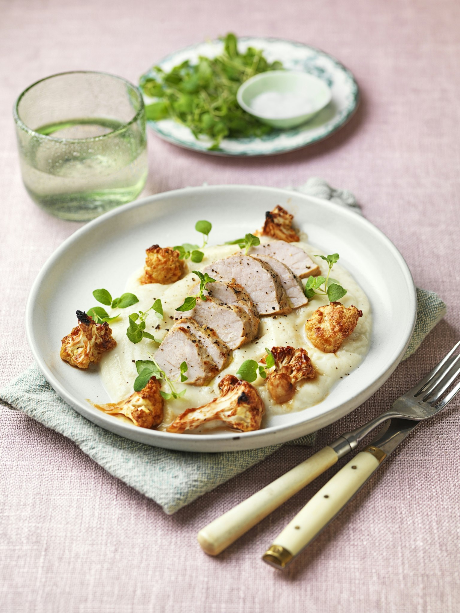 Fläskytterfilé med blomkålspuré