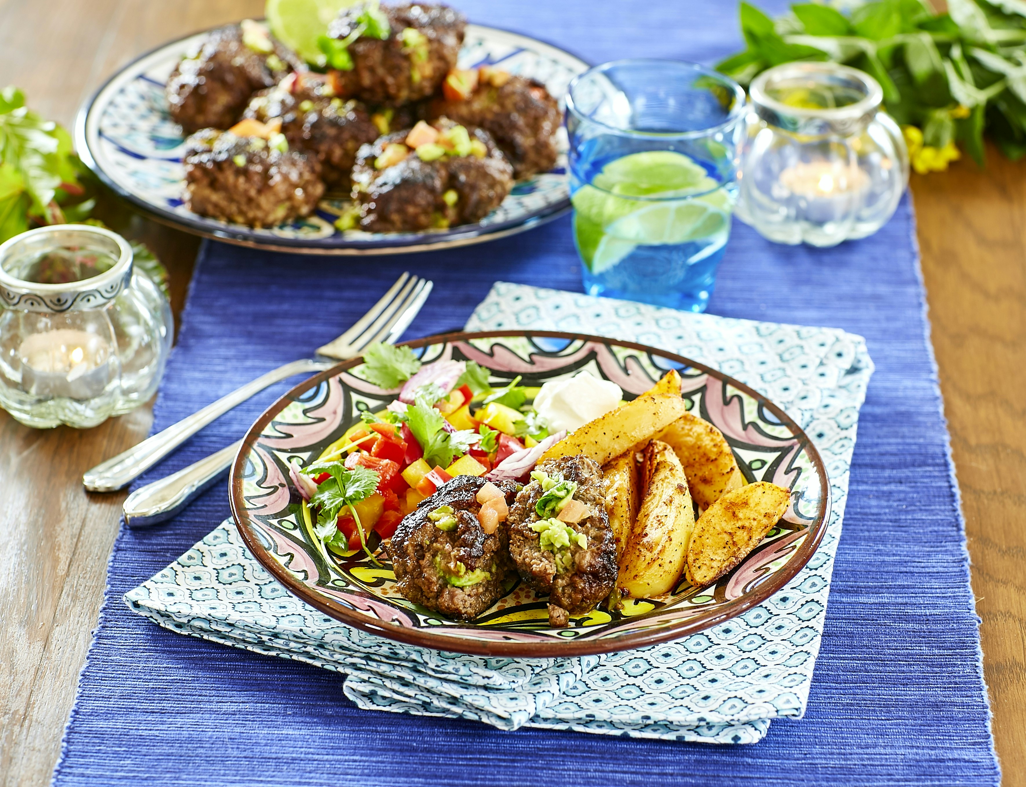 Tacobiffar med guacamole-fyllning