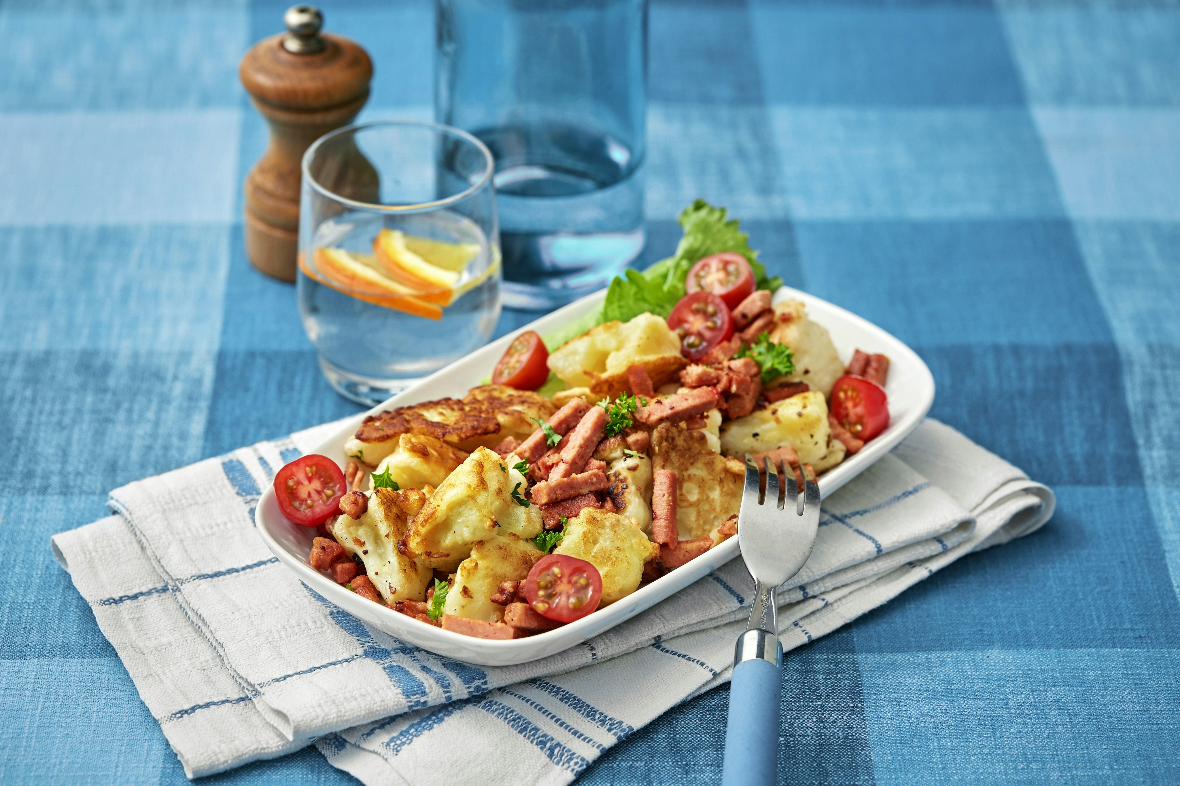 Blomkålsnuggets med sojabacon