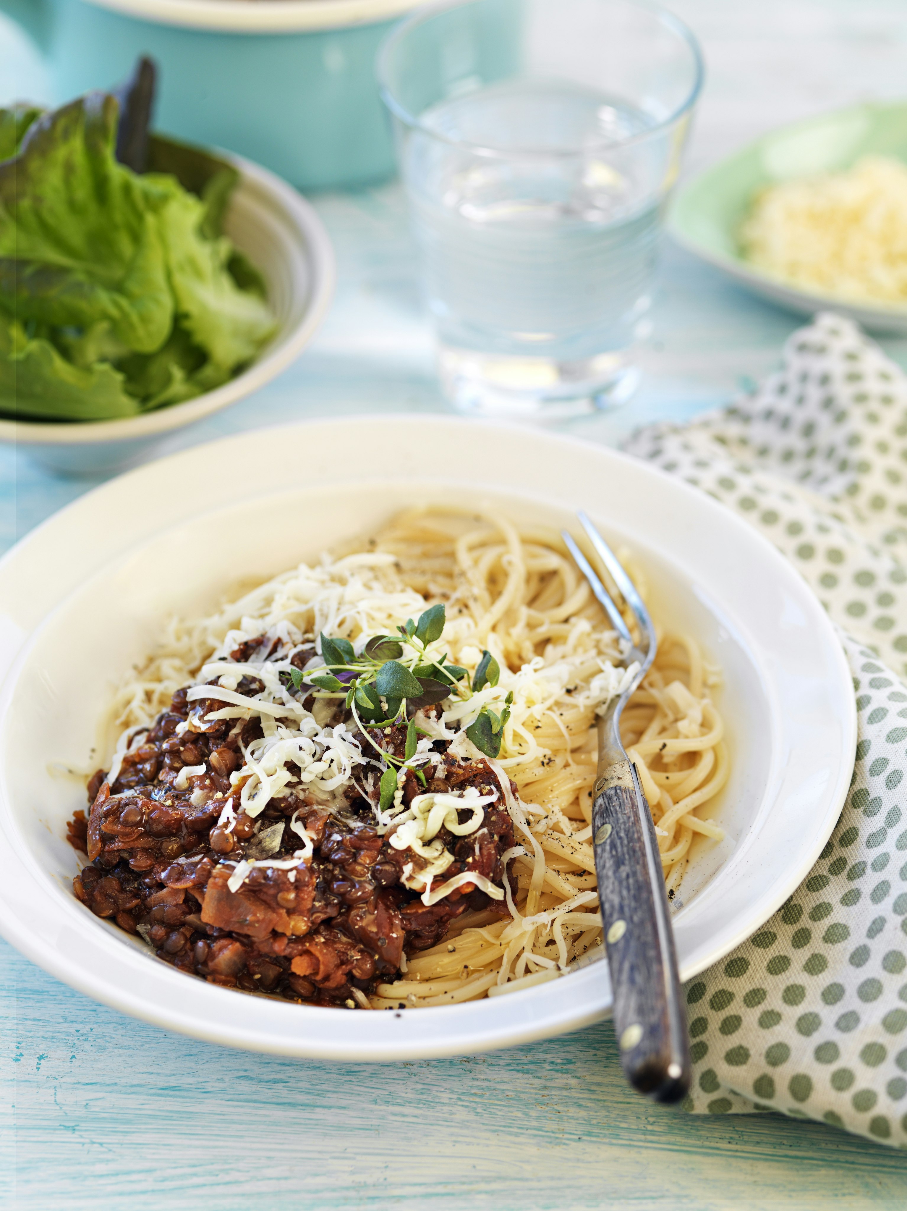 Spagetti bolognese på belugalinser-image