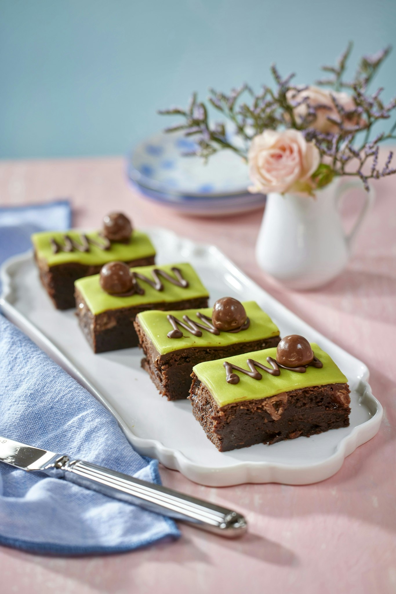 Brownierutor med mintkola