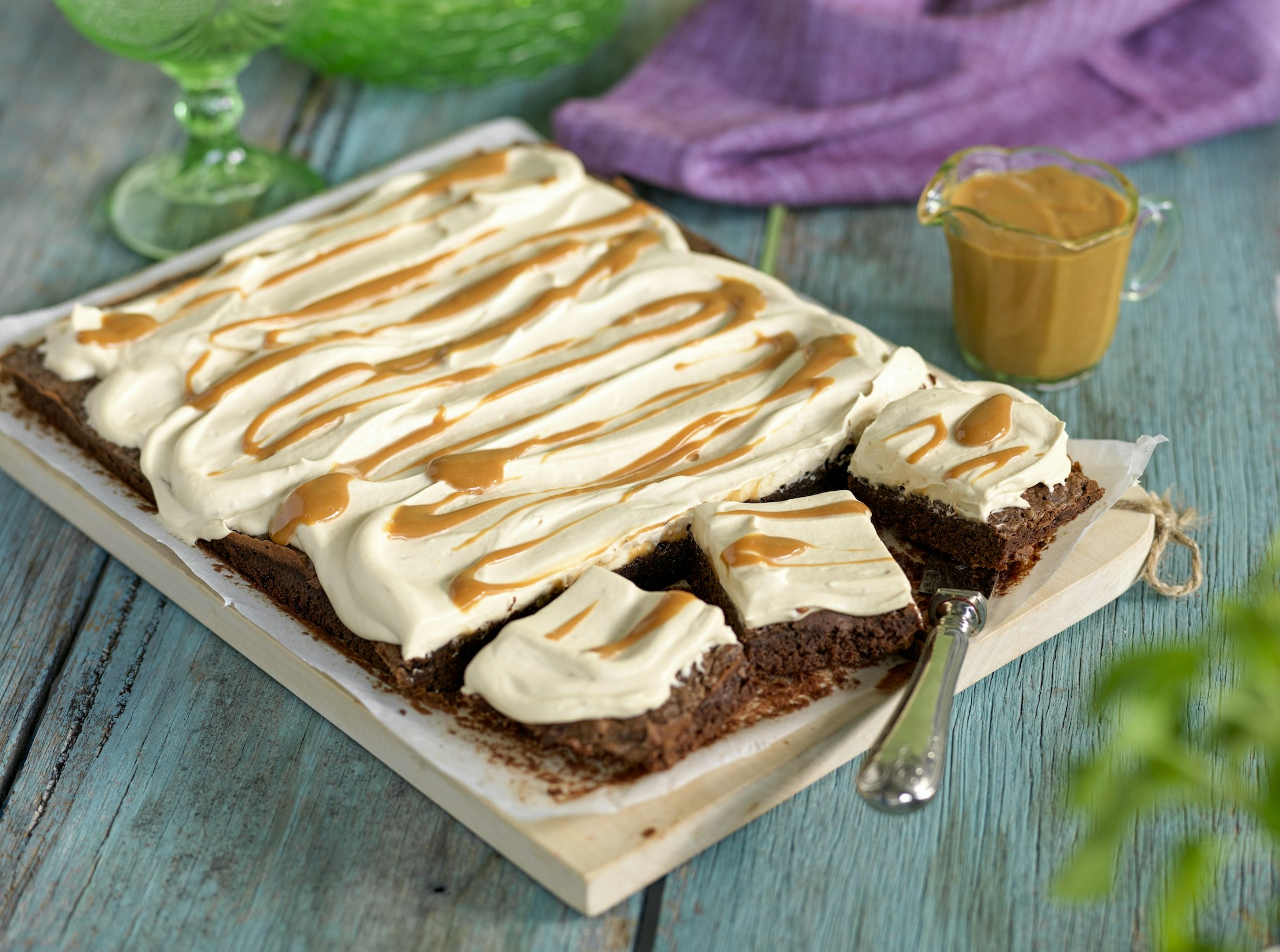 Brownies med kolafluff