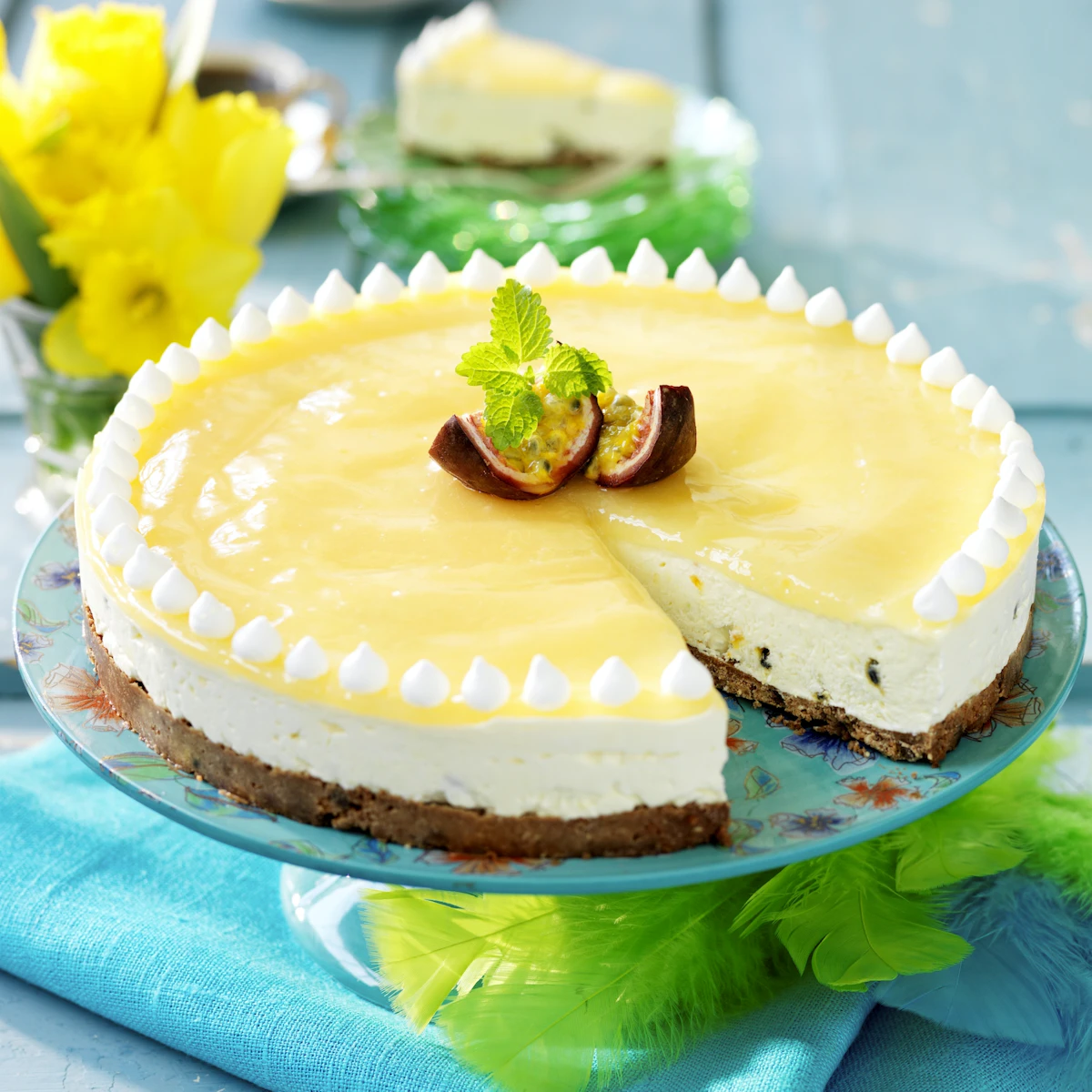 Cheesecake Med Passionsfrukt cheesecake-med-passionsfrukt