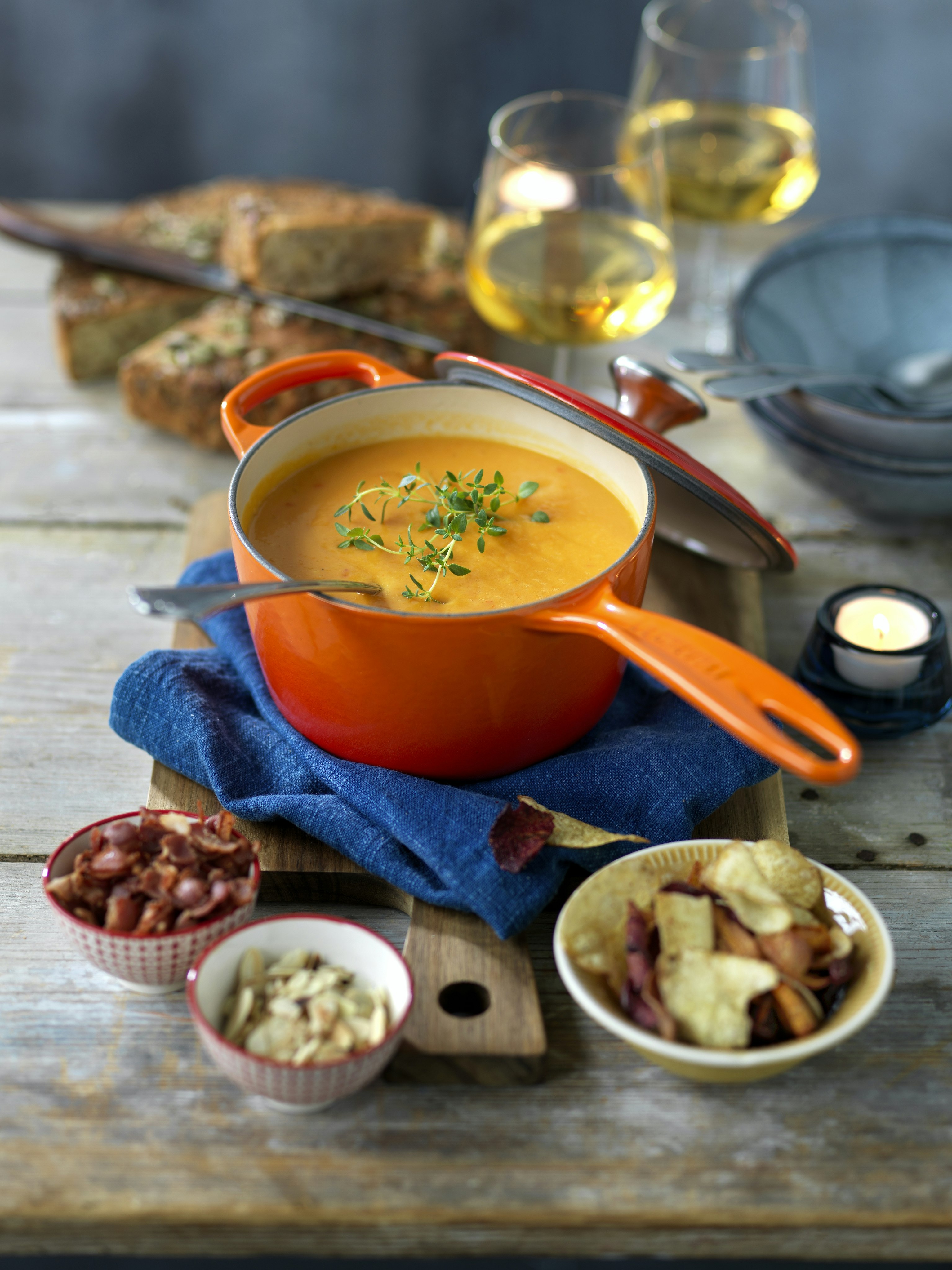 Chilikryddad sötpotatissoppa