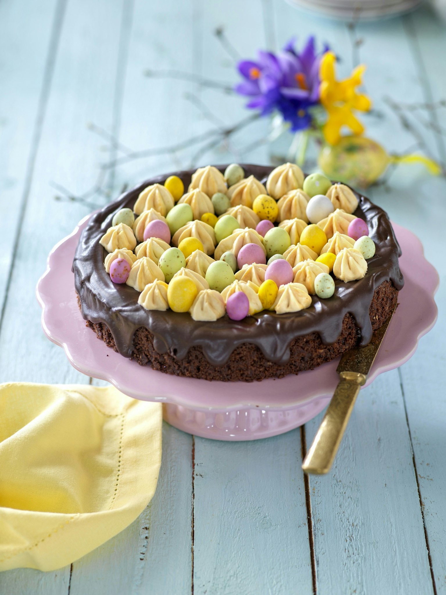 Chokladkaka med kolafluff