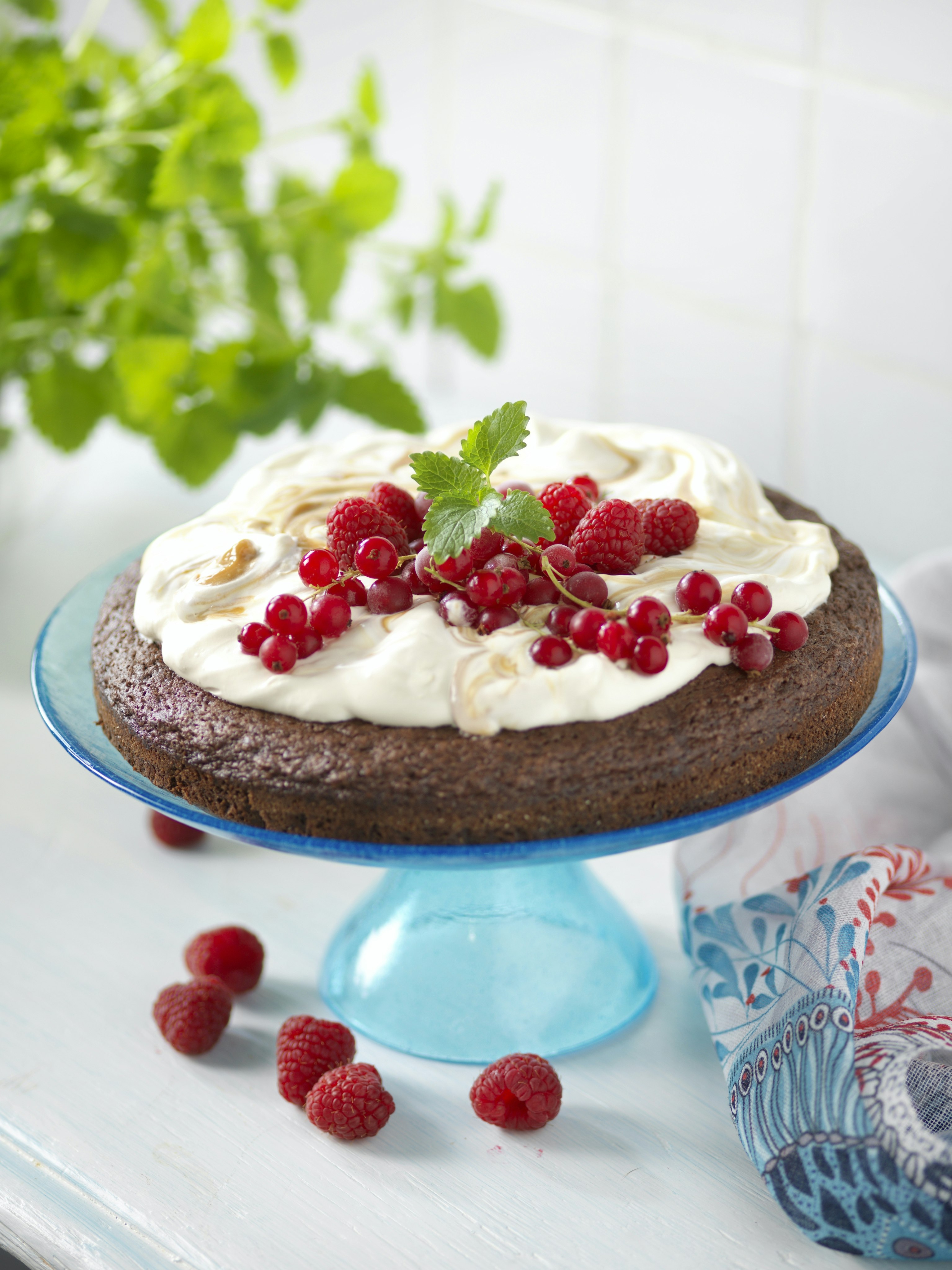 Chokladkaka med kolagrädde