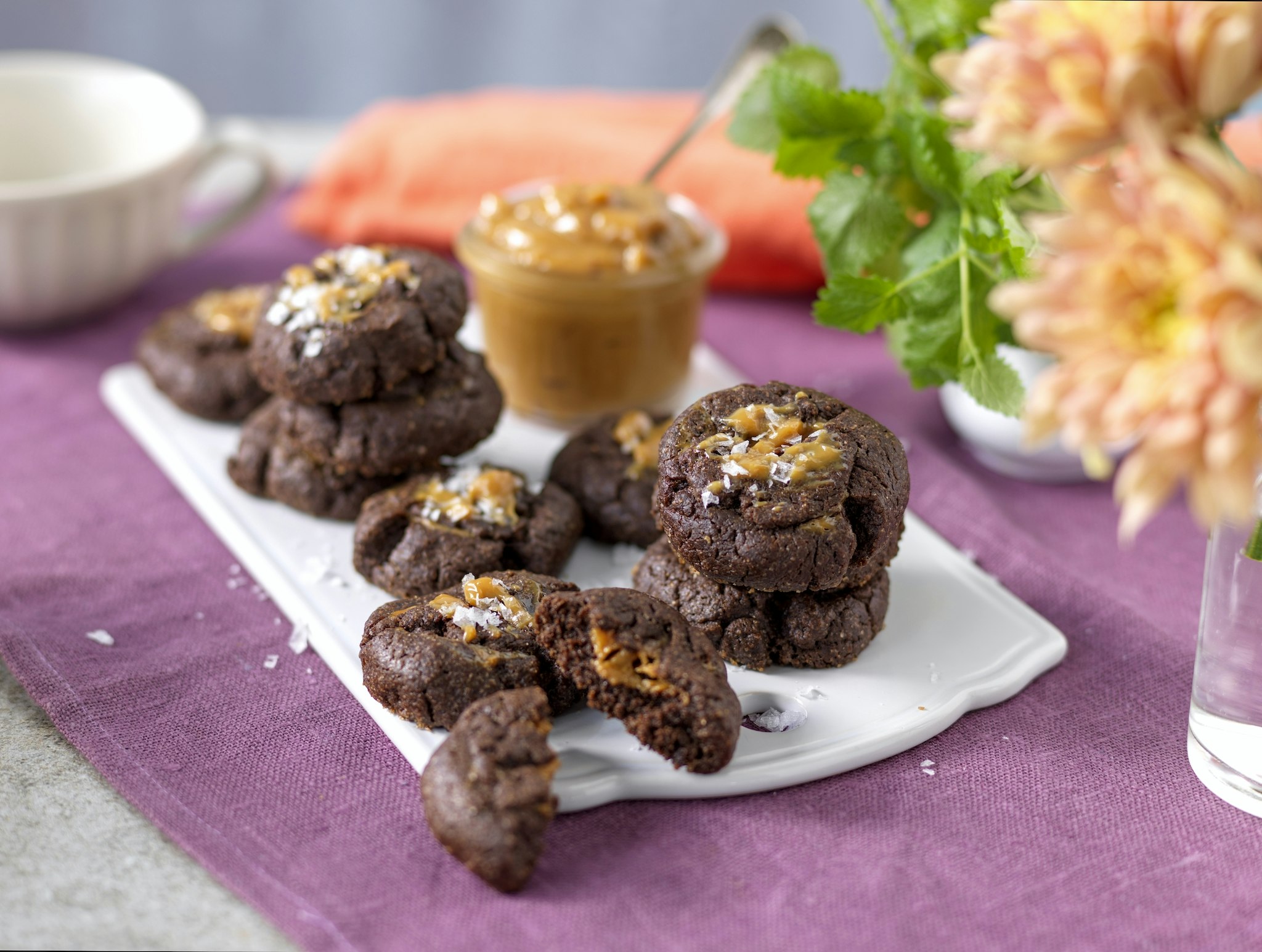 Chokladkakor med kolagömma