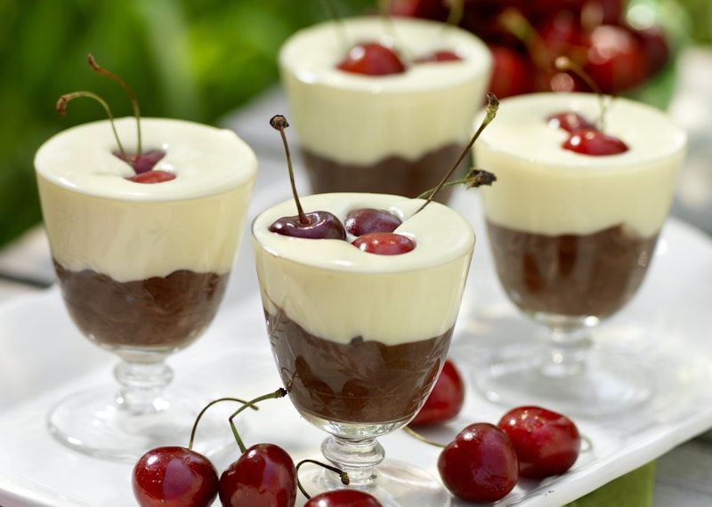 chokladmousse grädde mörk choklad