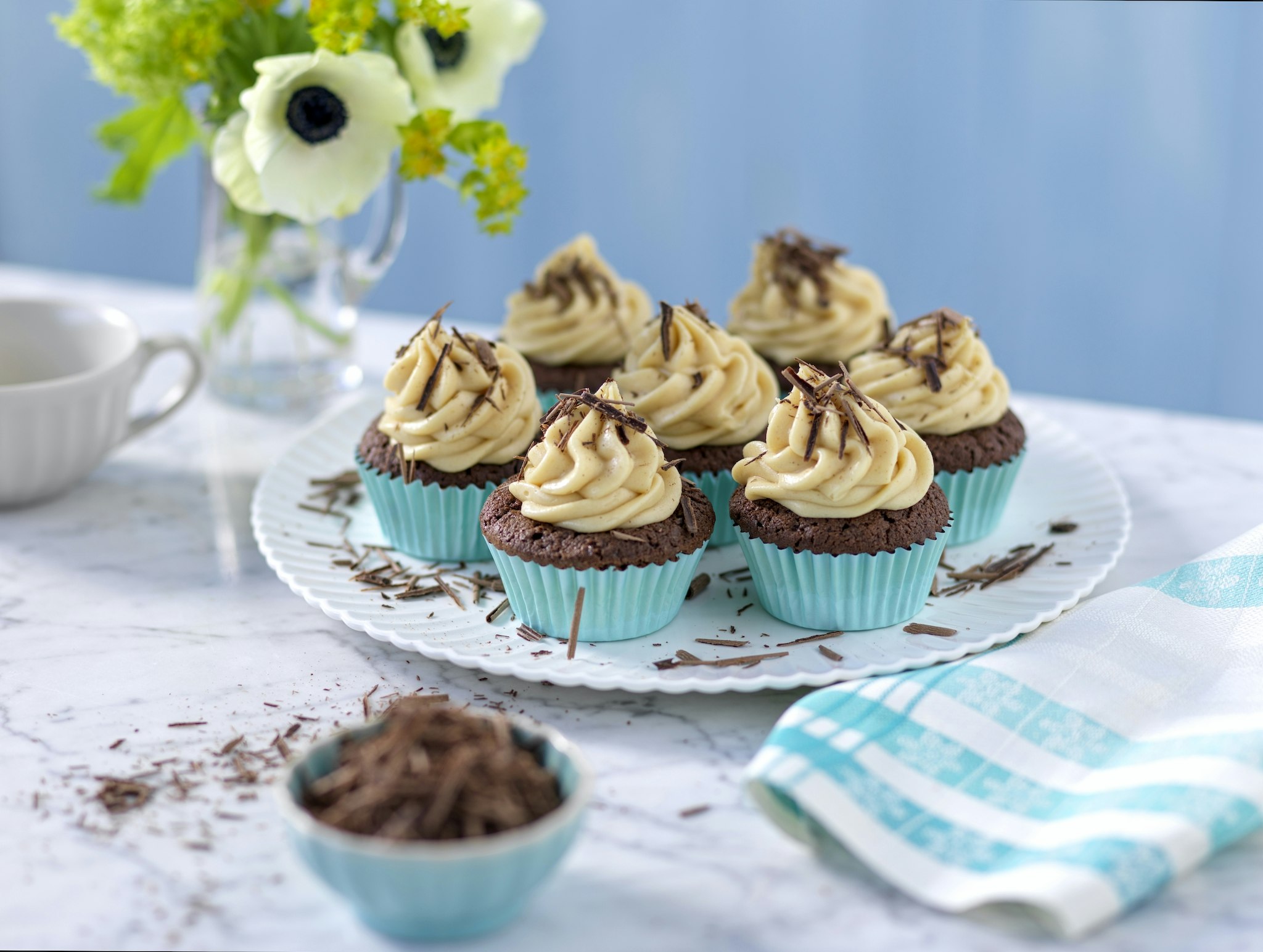 Chokladmuffins med jordnötsfrosting