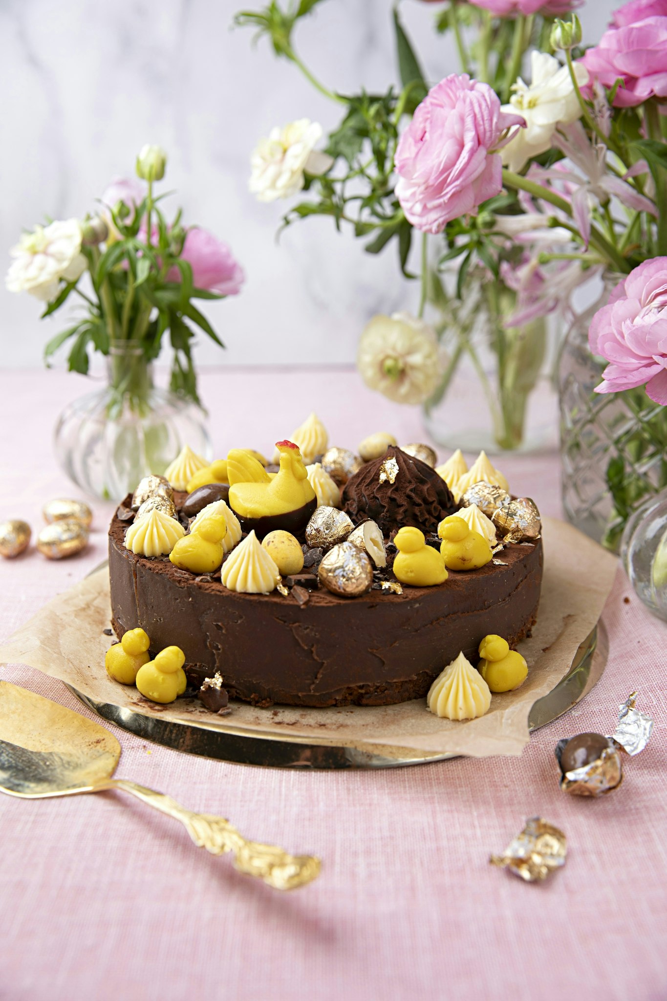 Chokladtårta med nötbotten