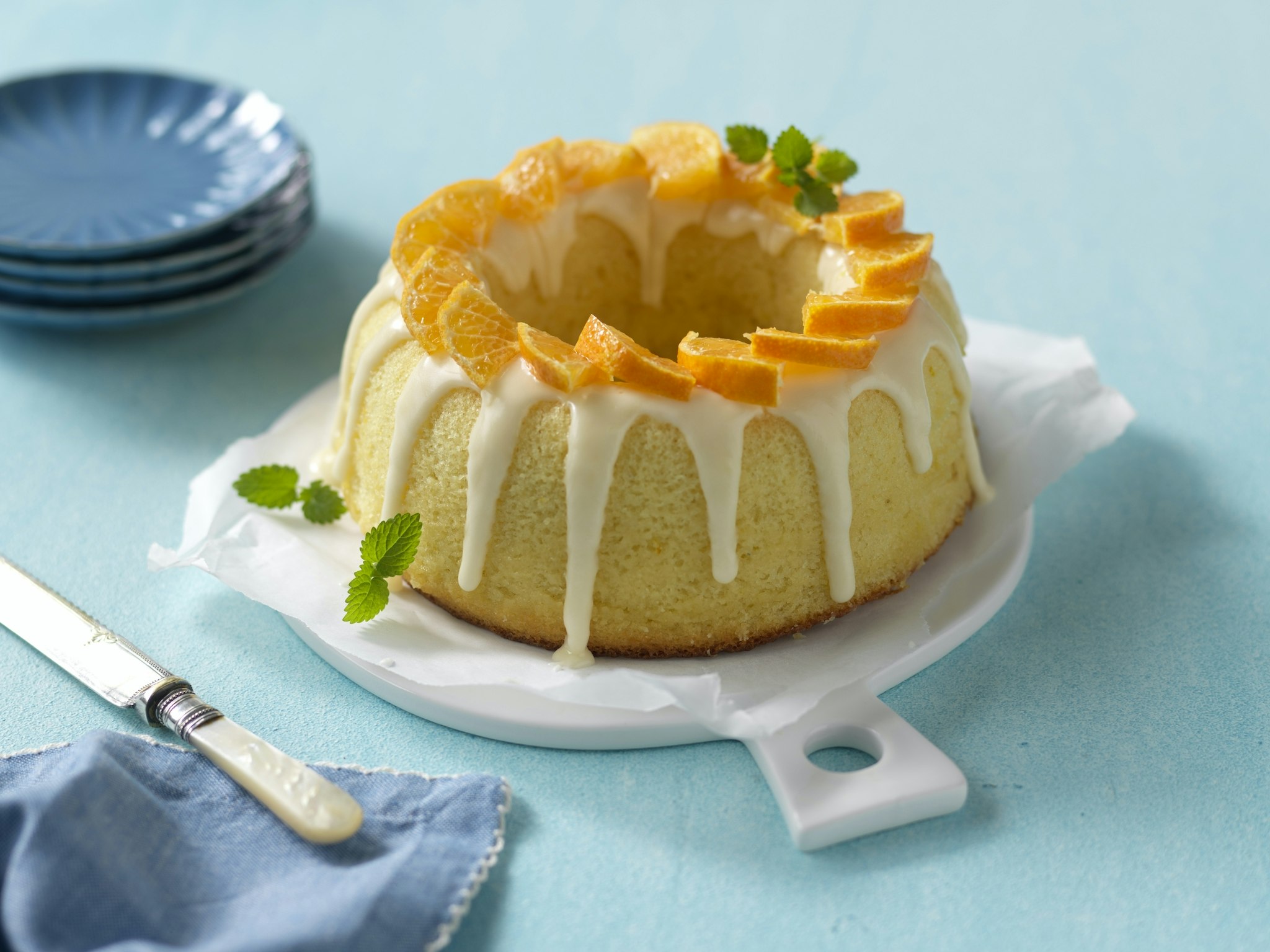 Clementinkaka med glasyr