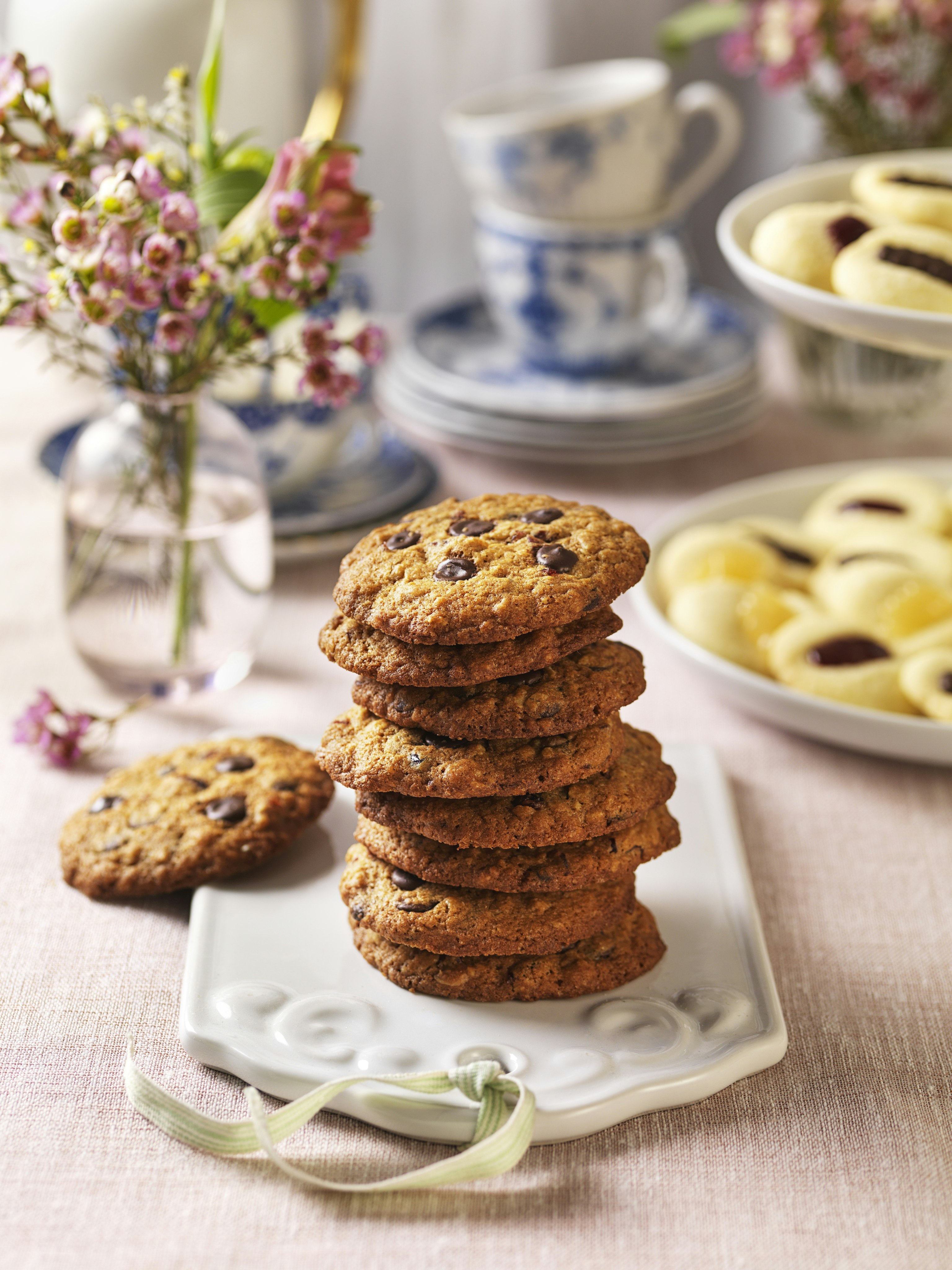 Cookies med choklad och tranbär