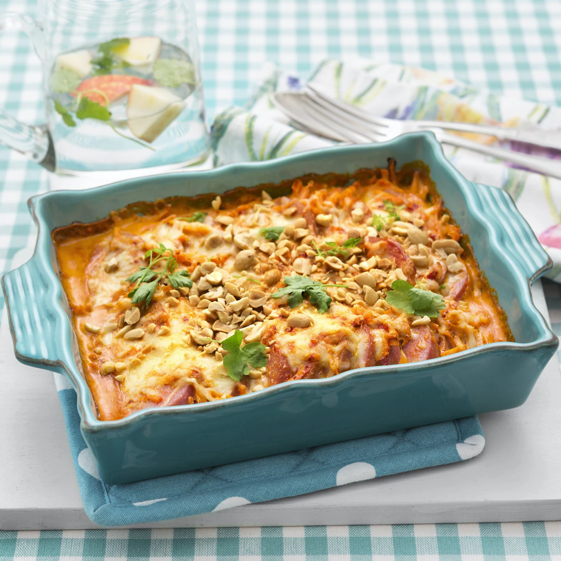 Skinkgryta med ingefära och vitlök