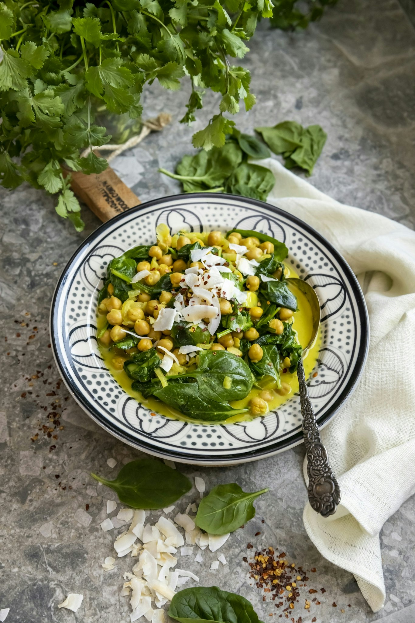 Currydoftande kikärtsgryta