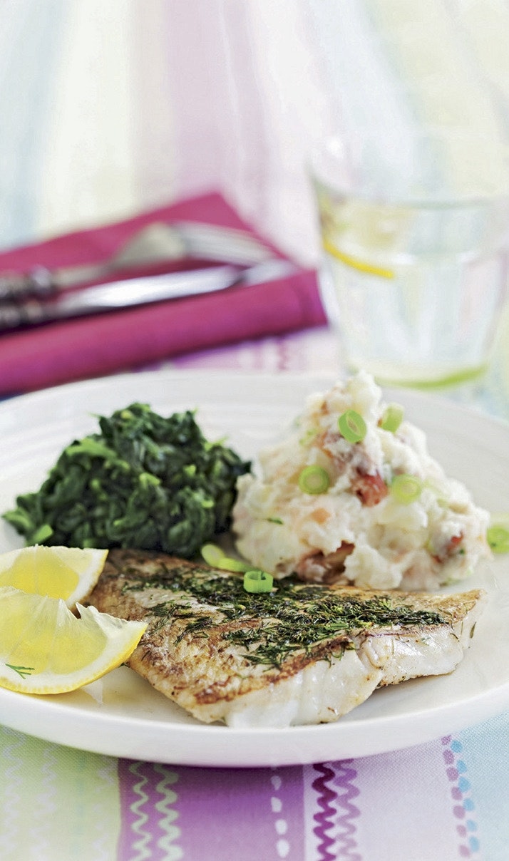 Dillstekt sej med rökt laxmos