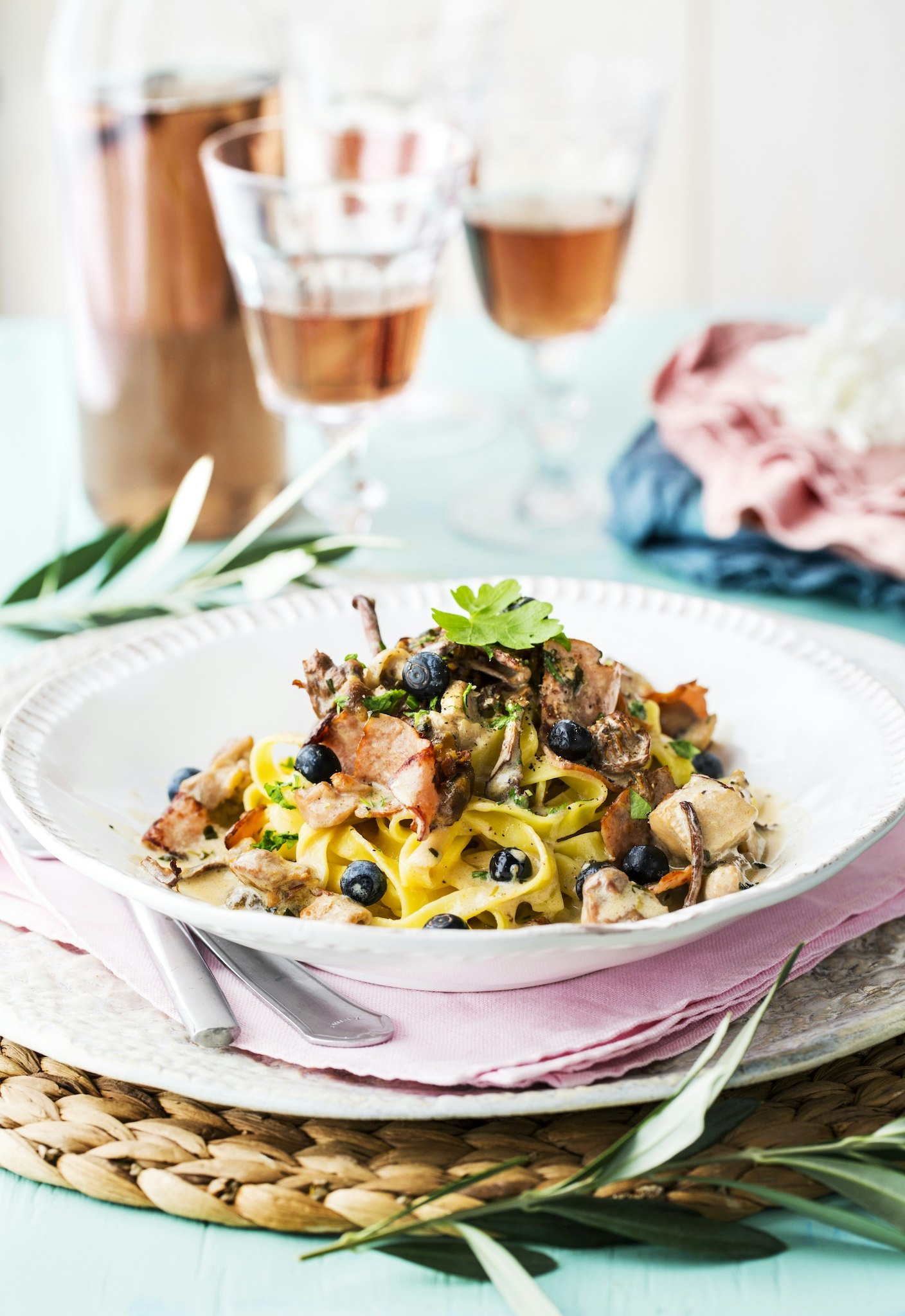 Kycklinggryta med kalkonbacon