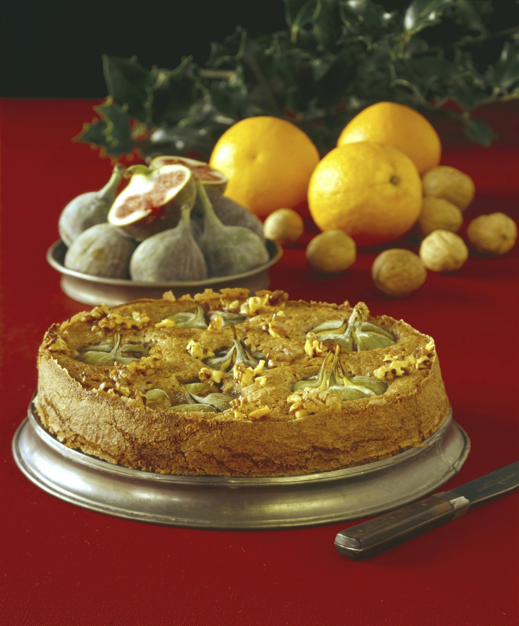 Fikonkaka med valnötter