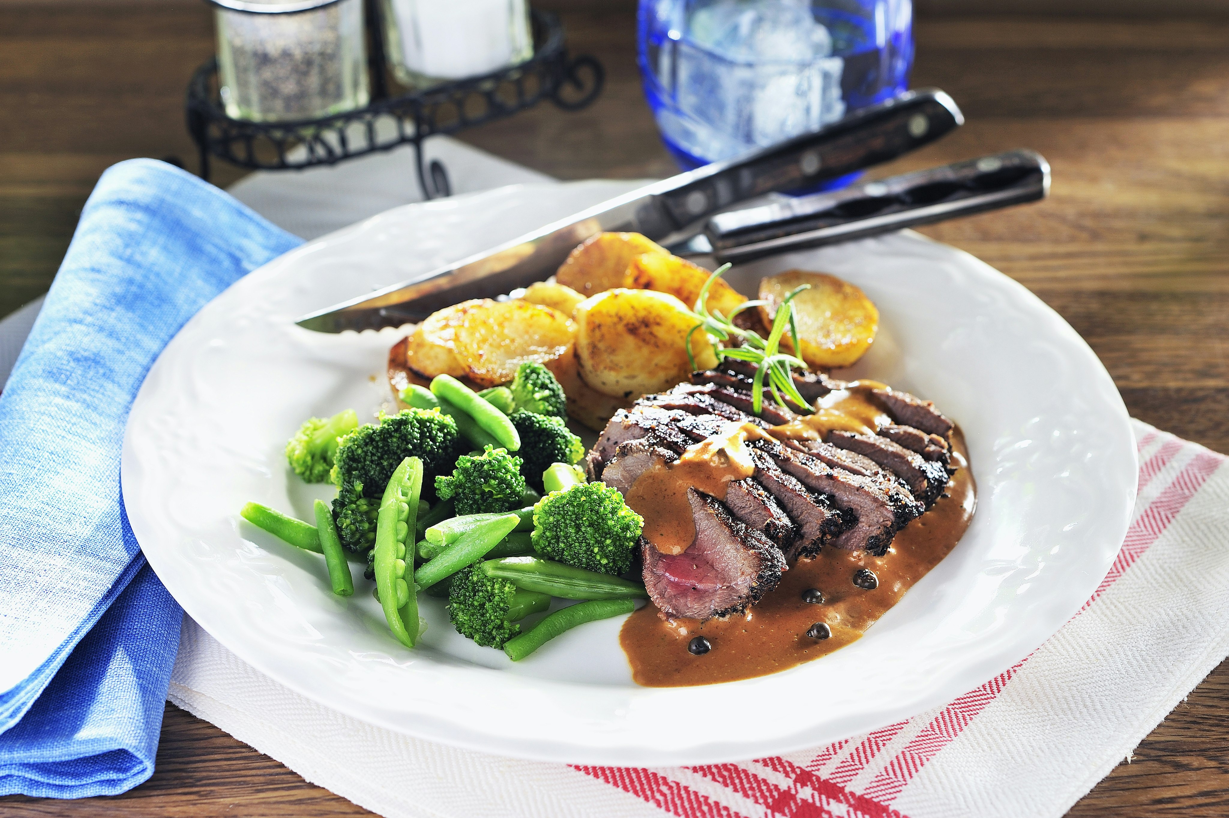 Fredagsbiff med trepepparssås