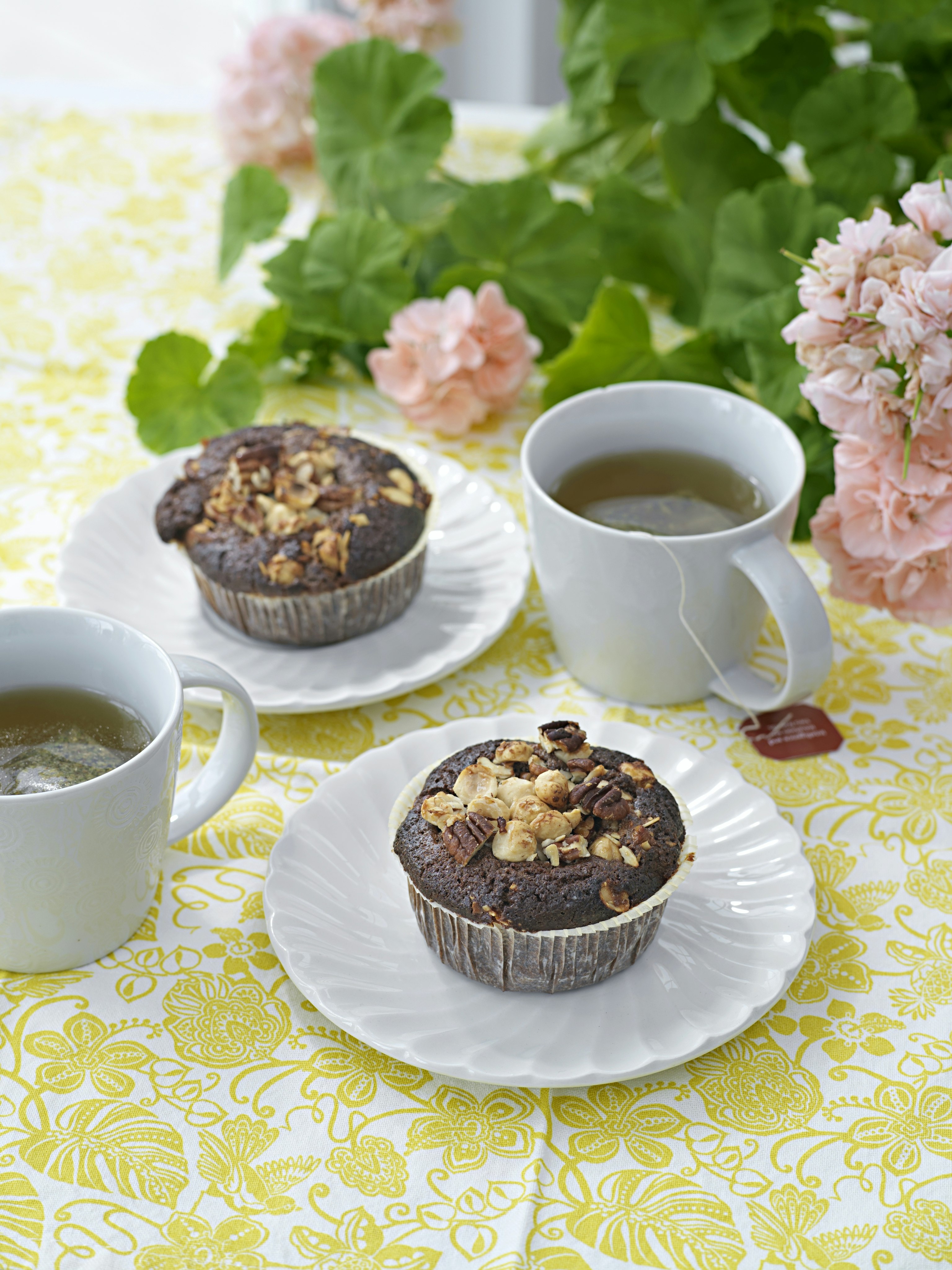 Glutenfria Chokladmuffins Med Toscatopping