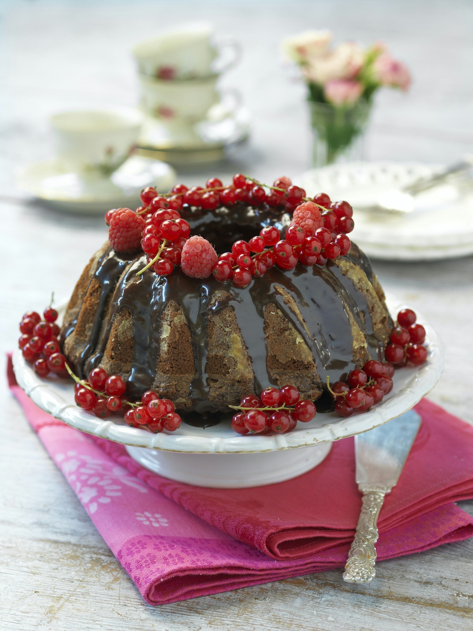 Glutenfri chokladsockerkaka med chokladglaze