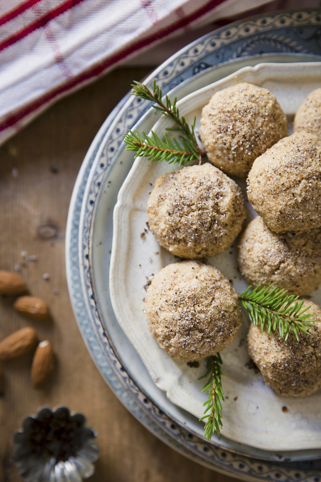 Glutenfria amarettokakor