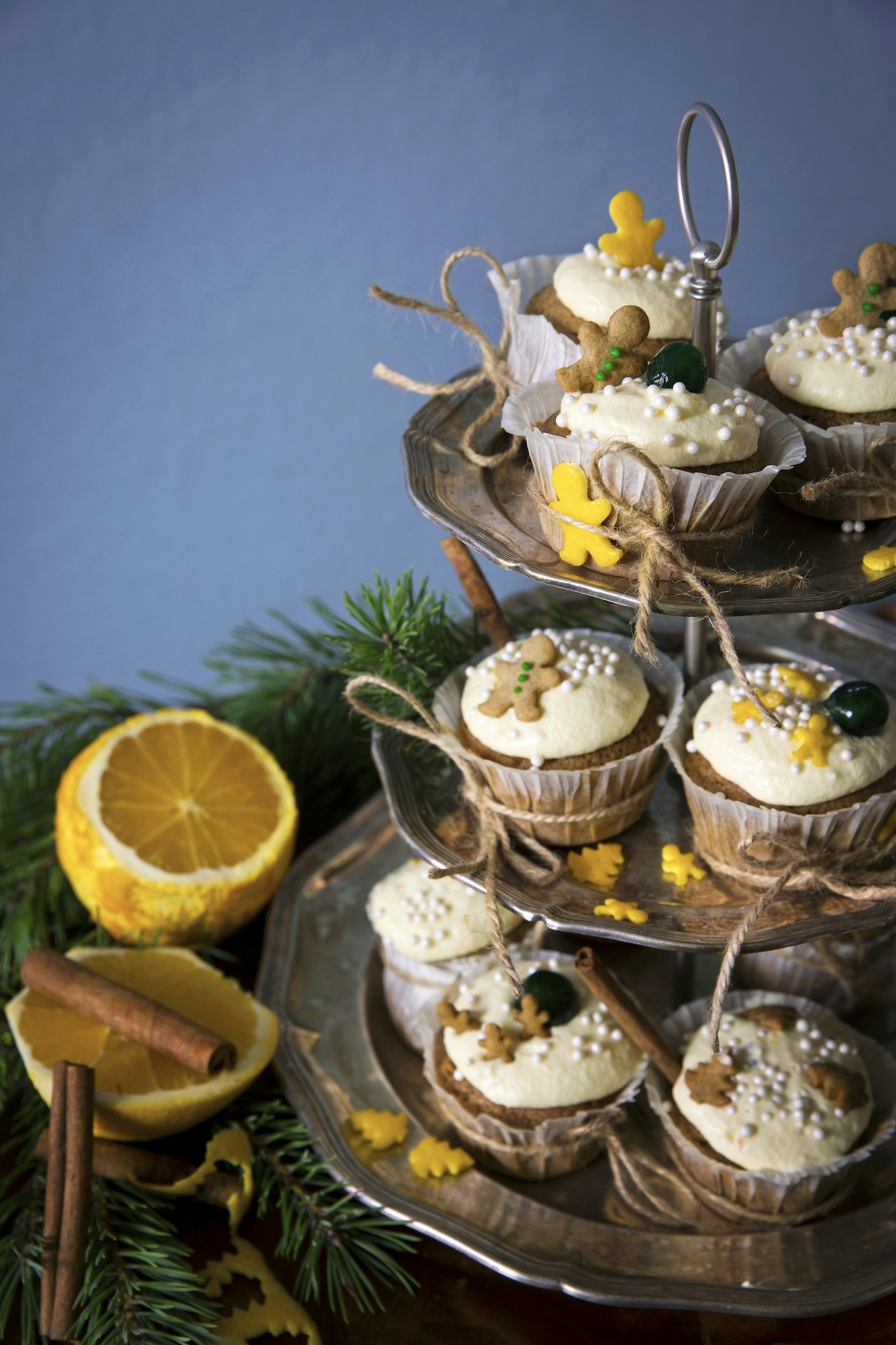 Glutenfria cupcakes med apelsinfrosting