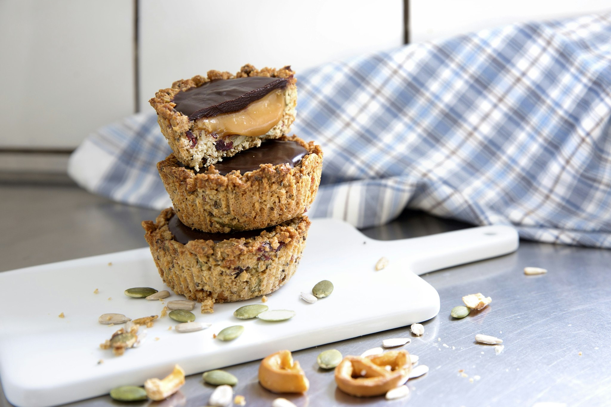 Glutenfria kolafyllda frökorgar