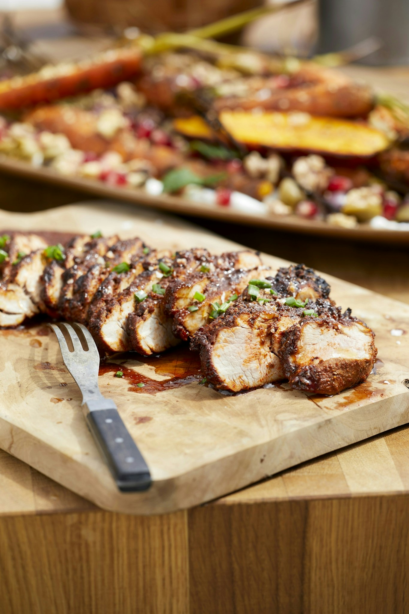 Grillad fläskfilé med rökig rub