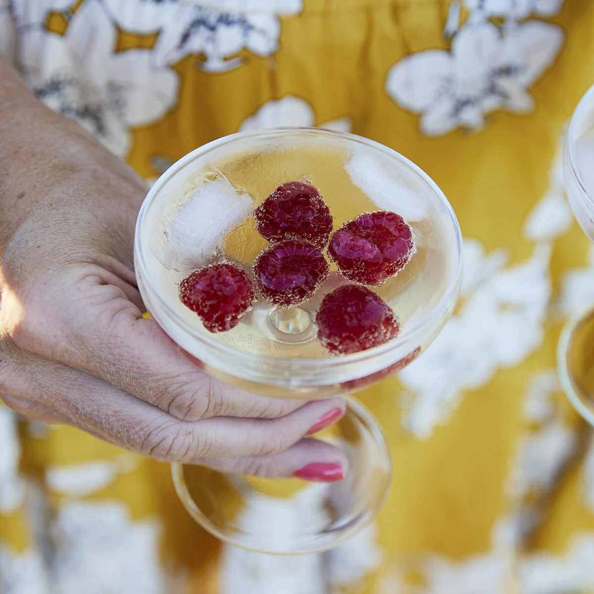 Hallon Hallon och limoncello prosecco