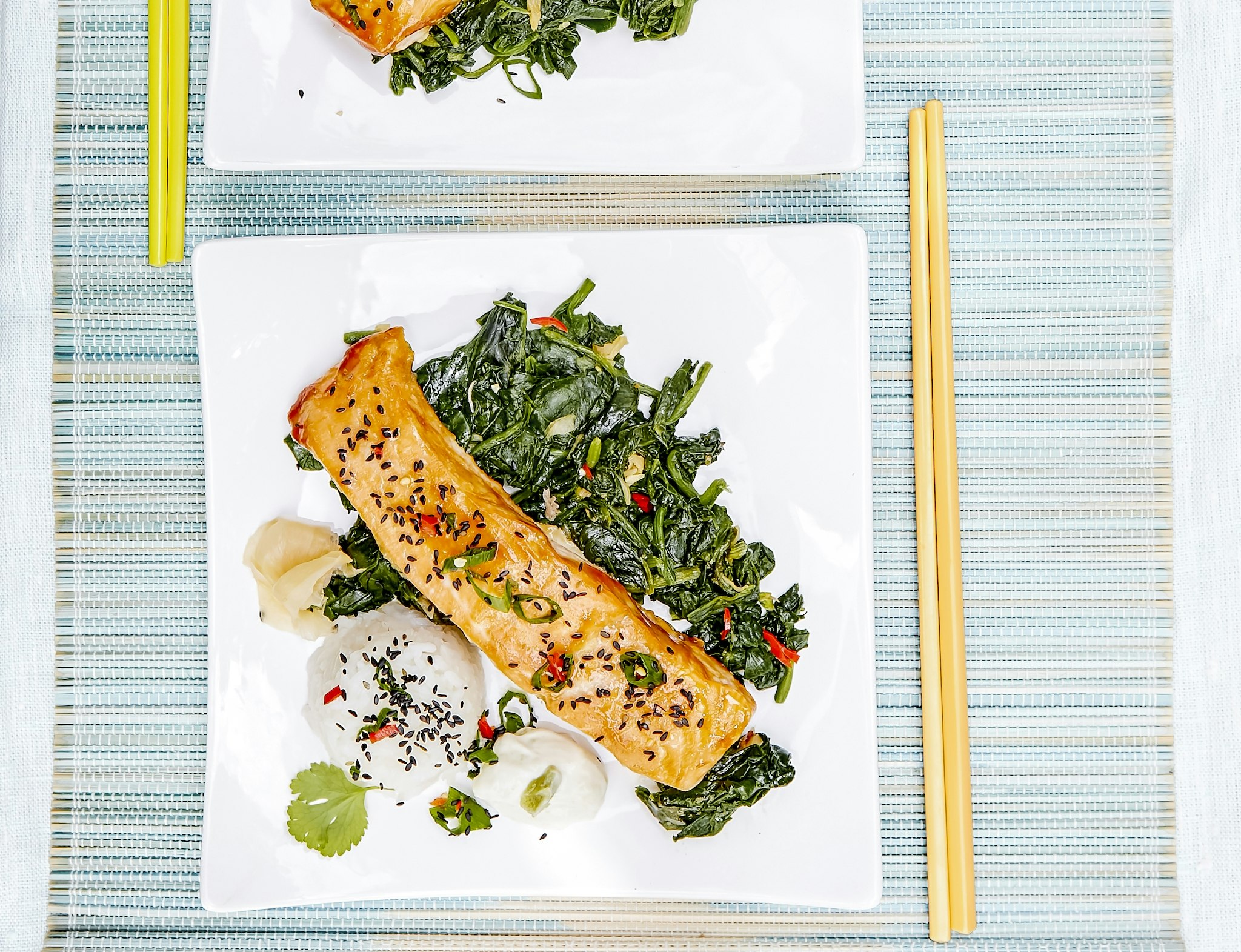 Japansk lax med wasabisås