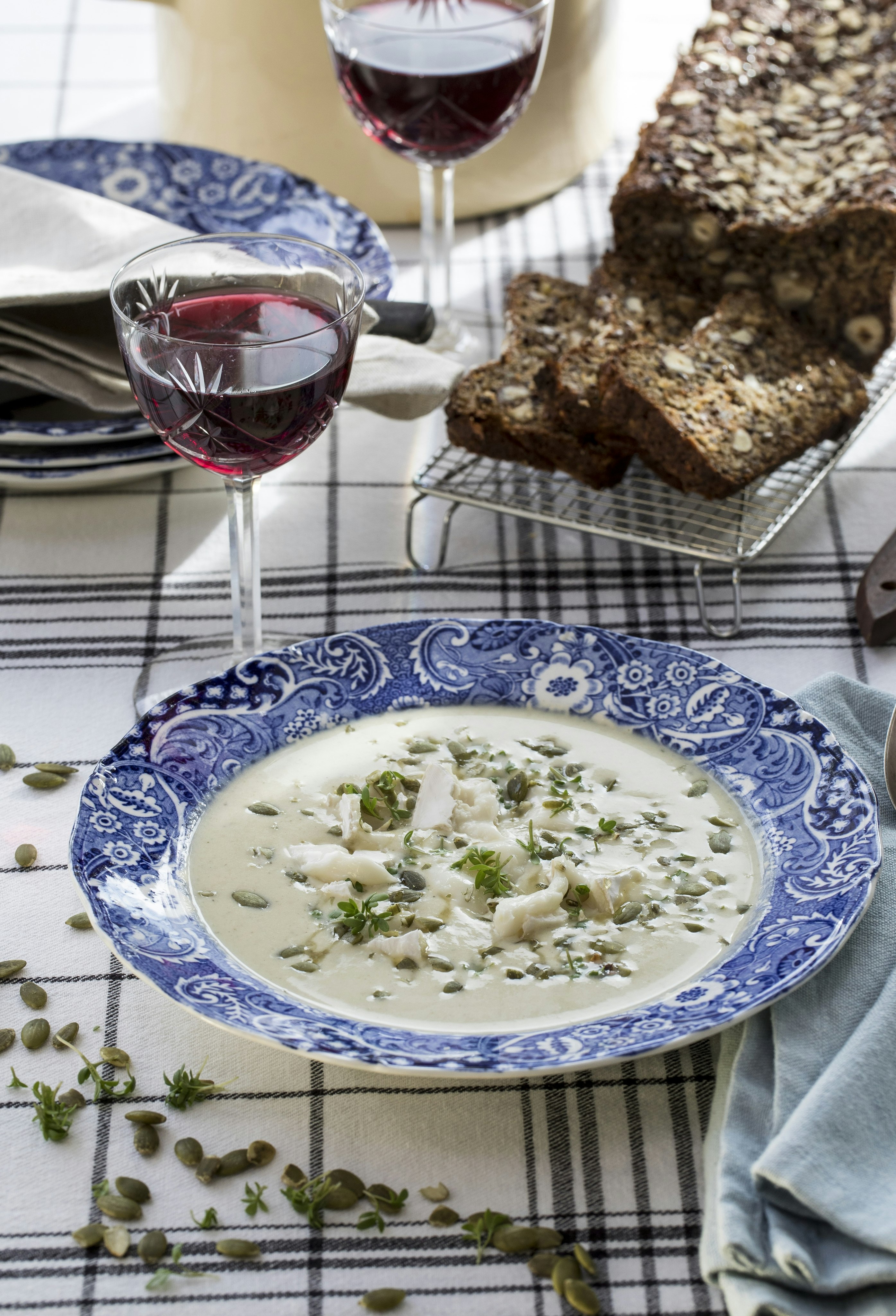 Jordärtskockssoppa med getost