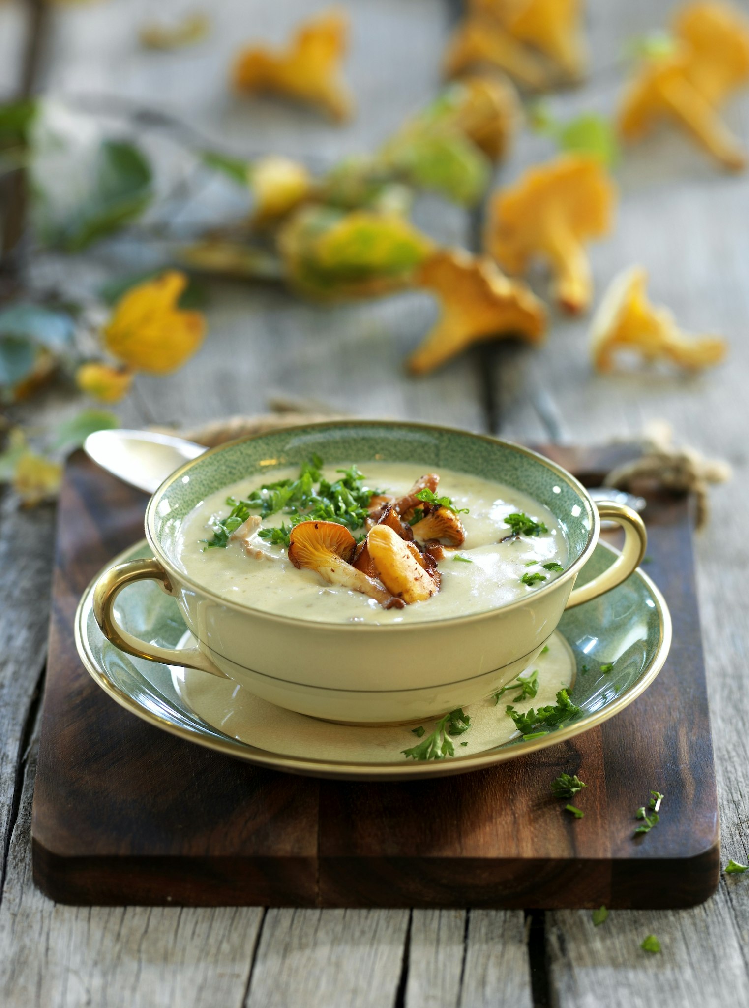 Kantarellsoppa med sherry