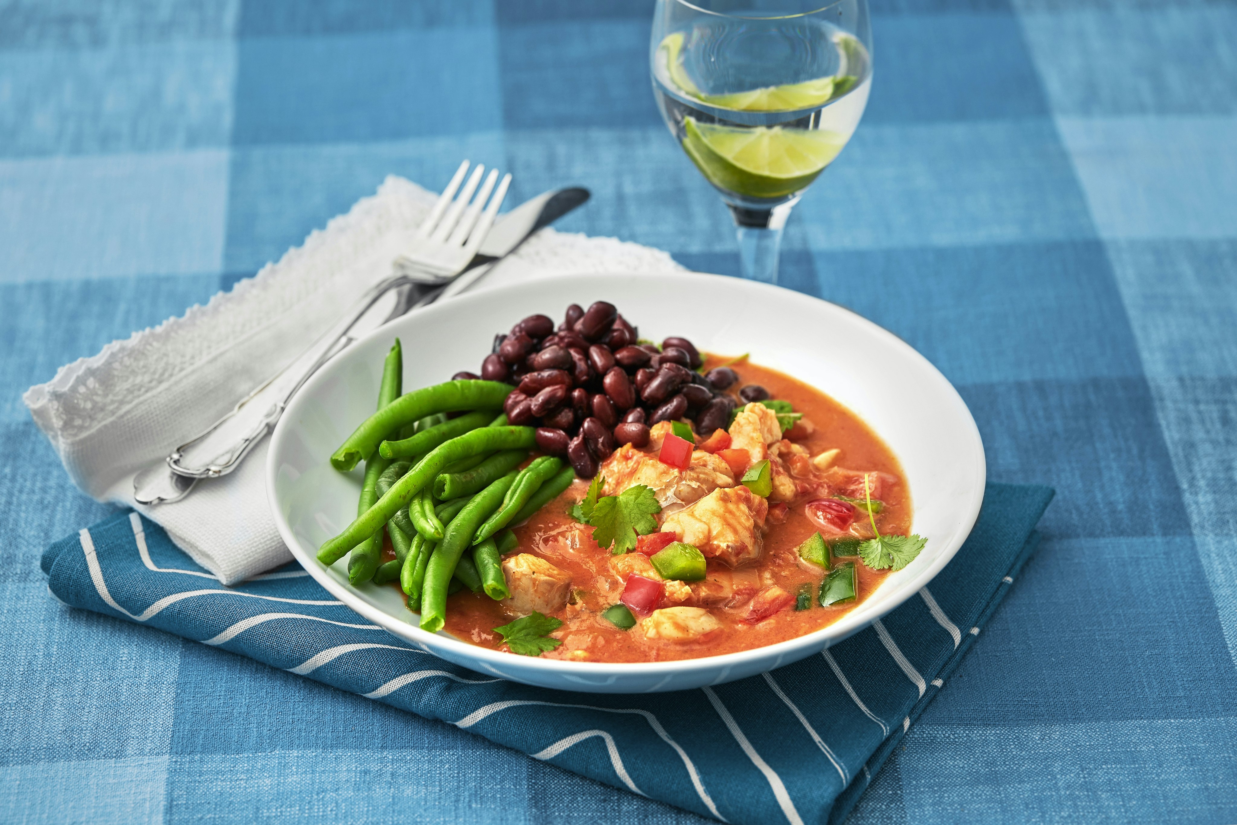 Karibisk fiskgryta med chili och kokosmjölk