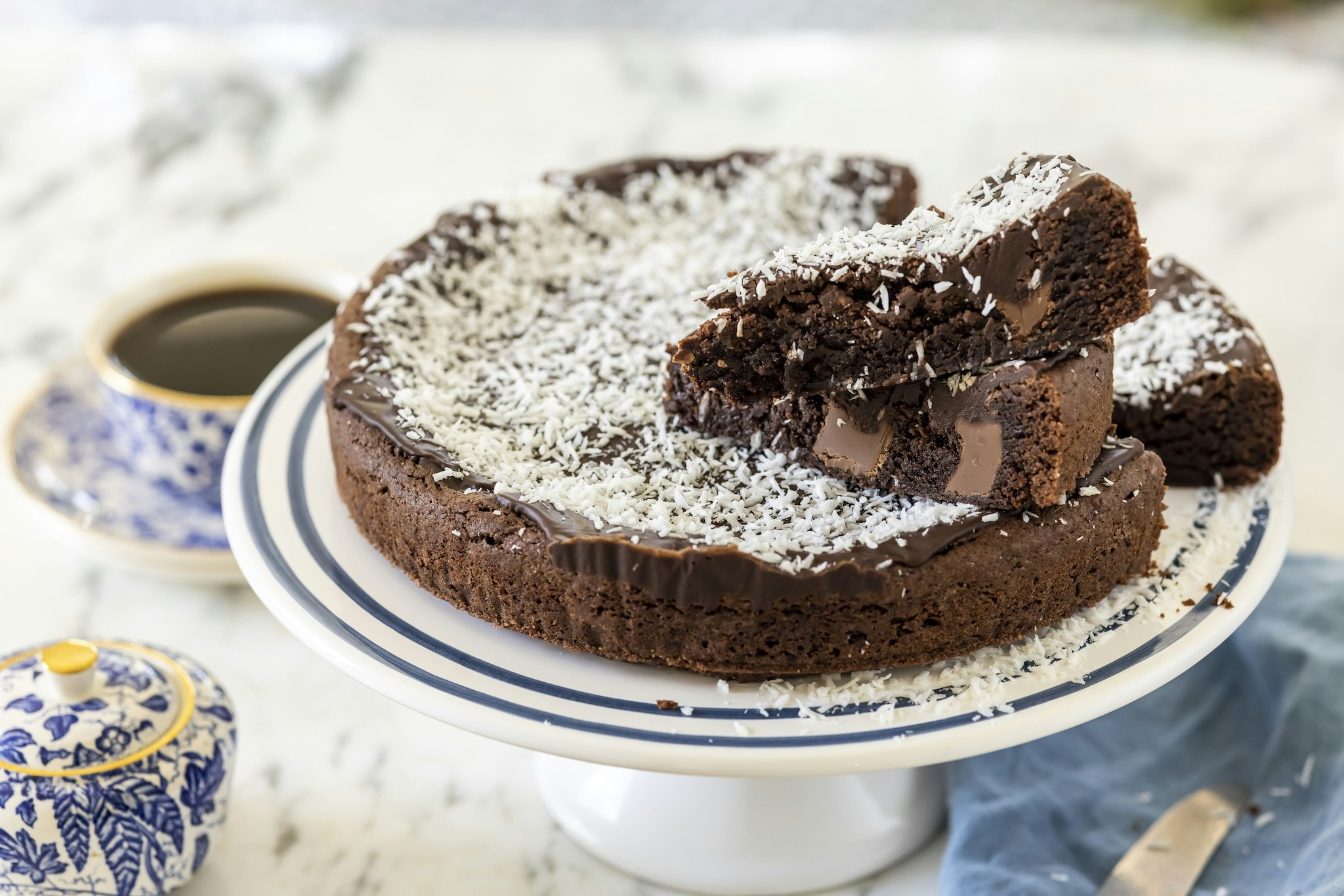 Kärleksmumskladdkaka med mörk choklad