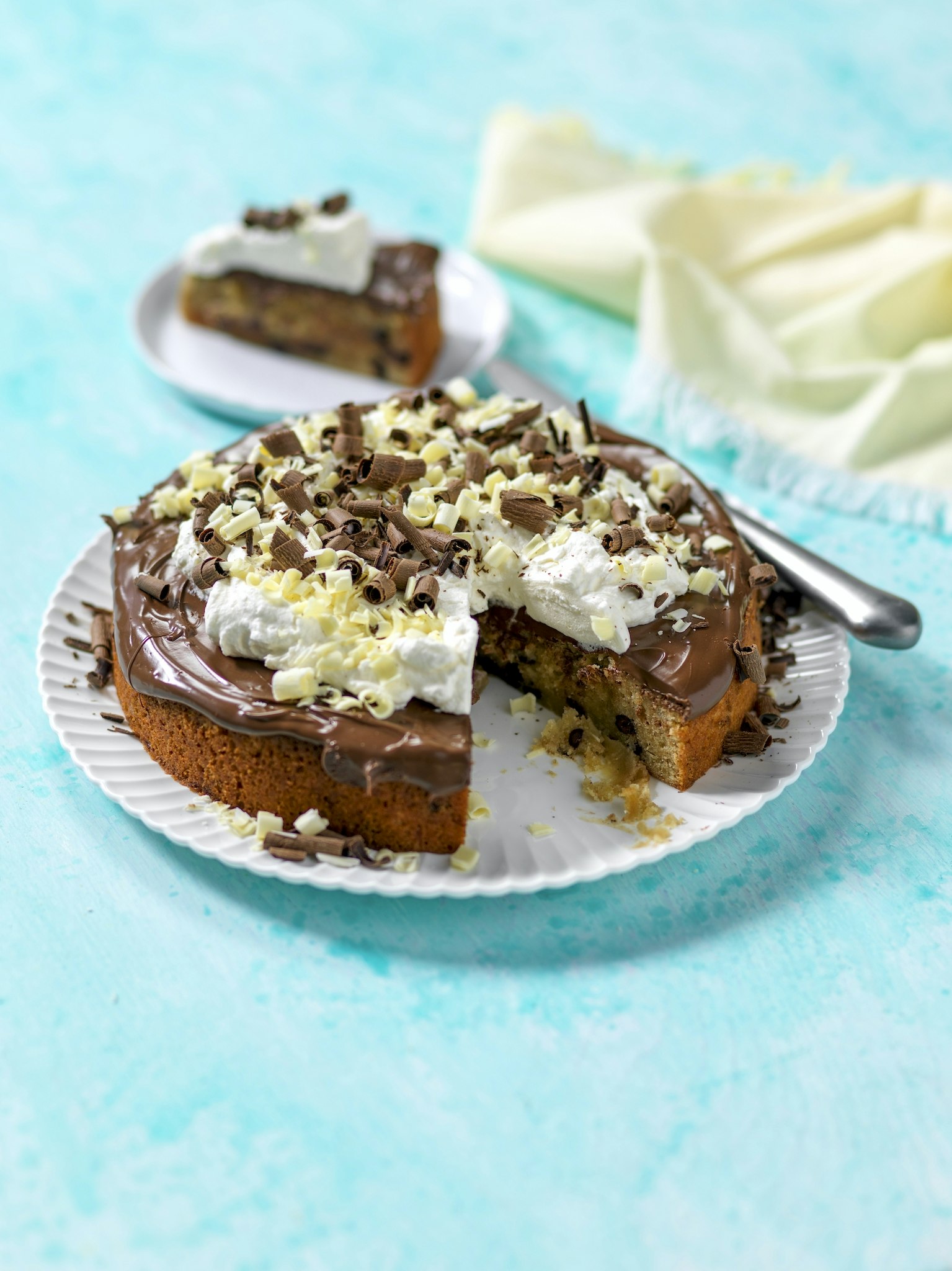 Kladdkaka med banan och nutella