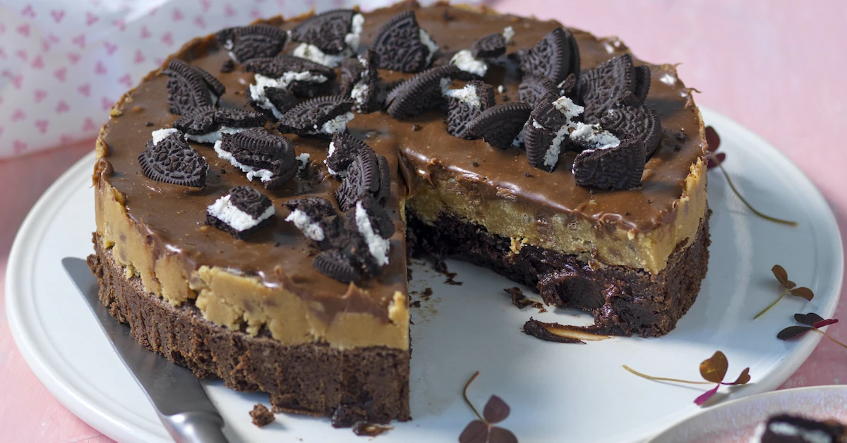 Kladdkaka med choklad och kex