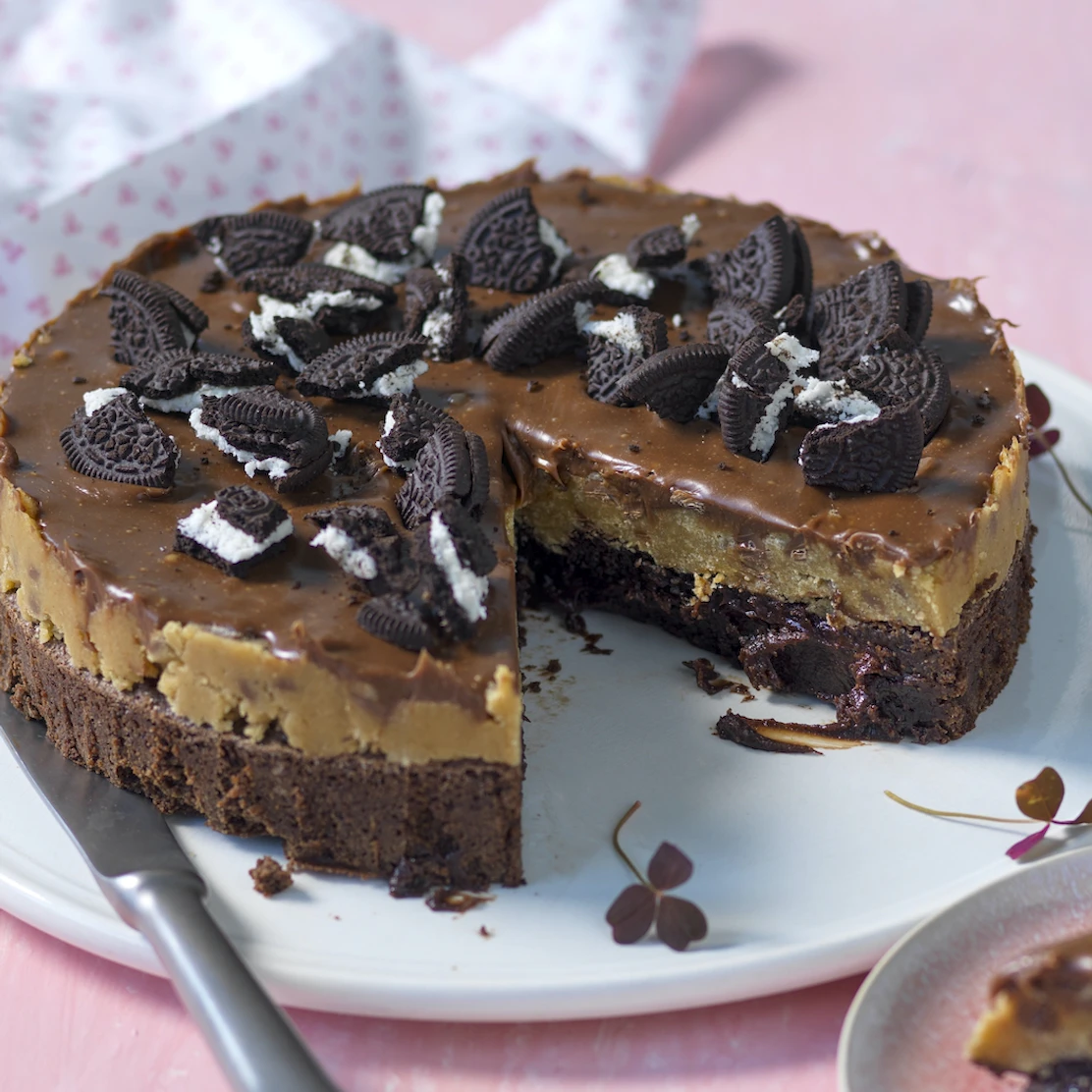 Kladdkaka med choklad och kex