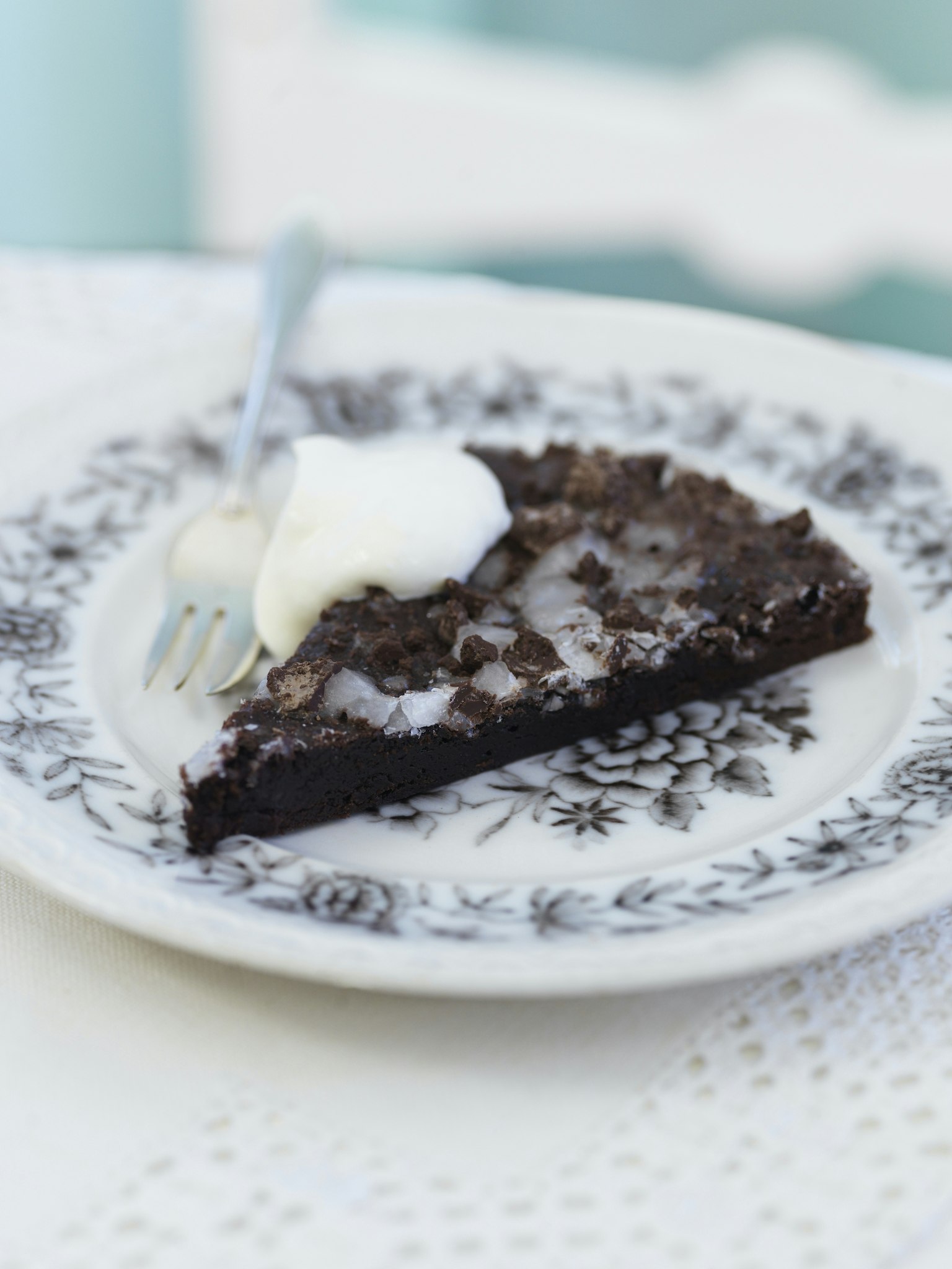 Kladdkaka med mintkross