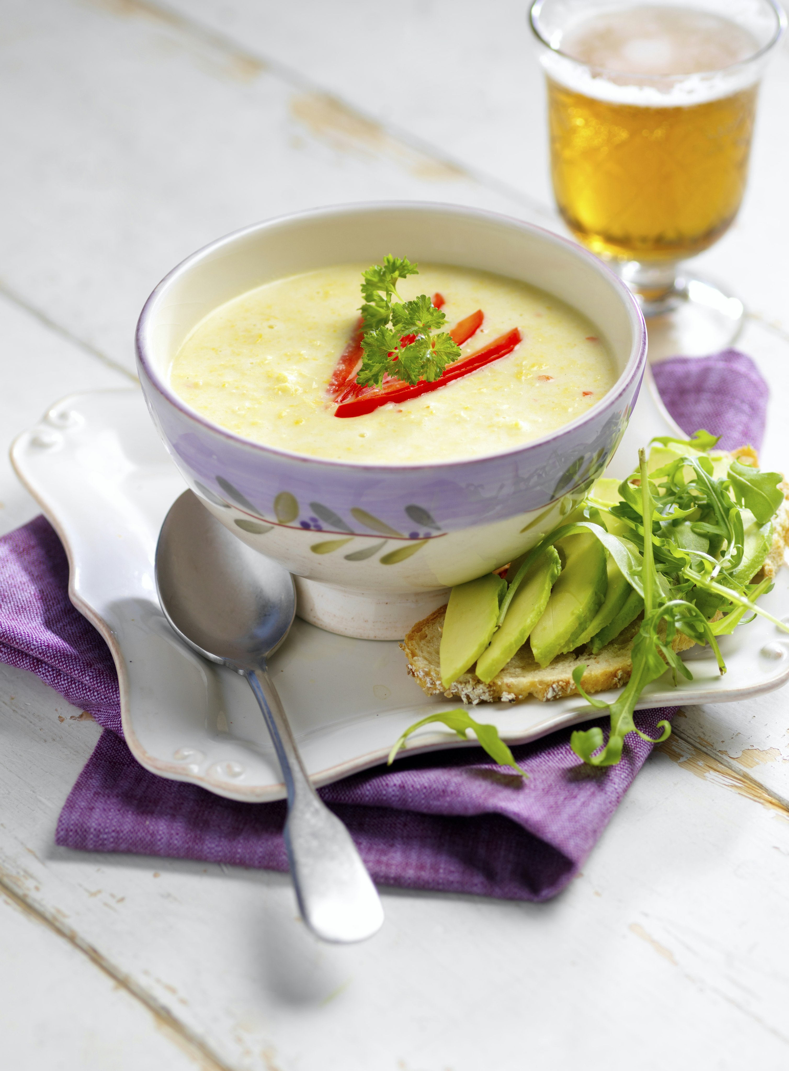 Kokosdoftande majssoppa