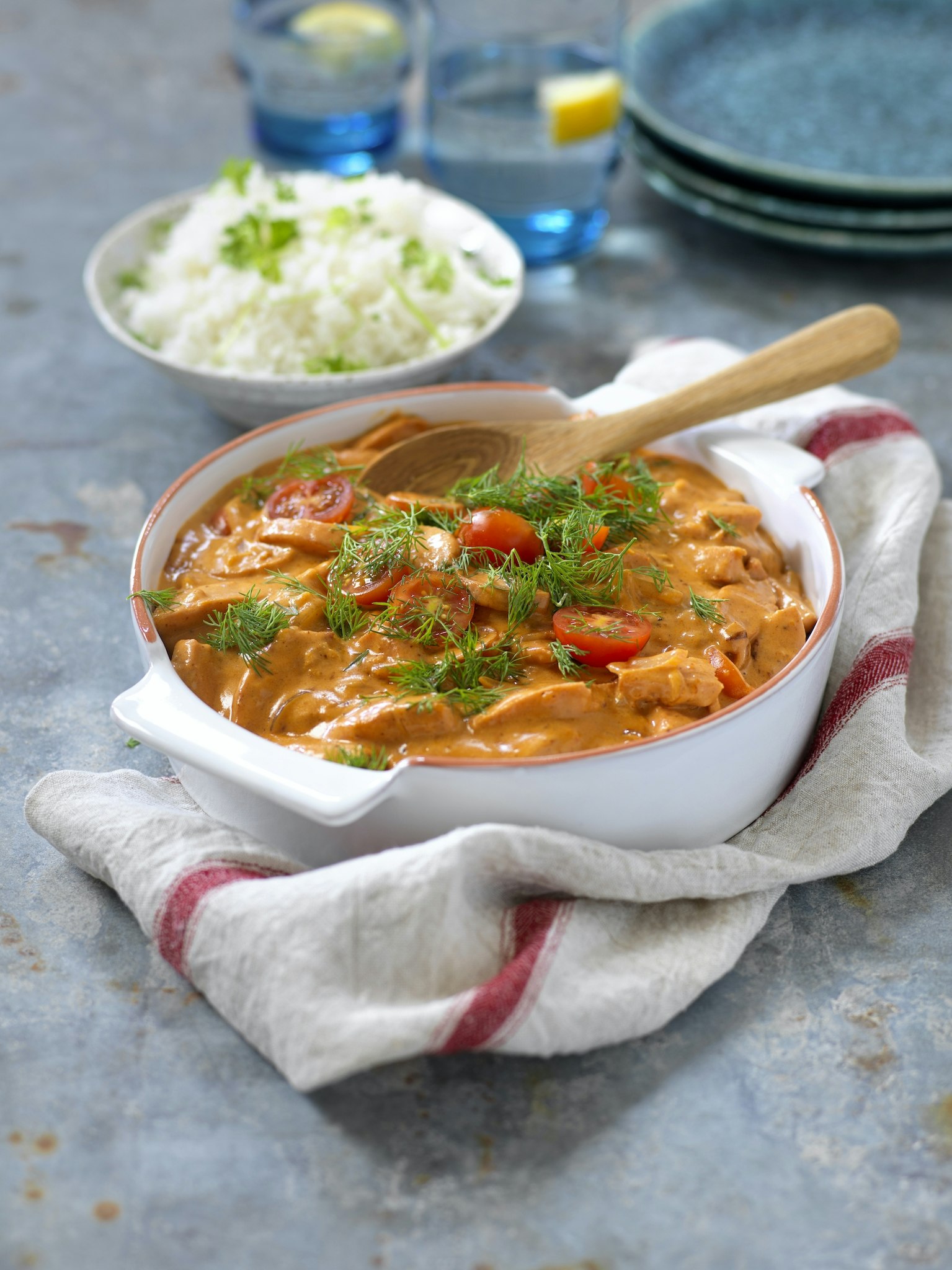 Korv stroganoff med dill