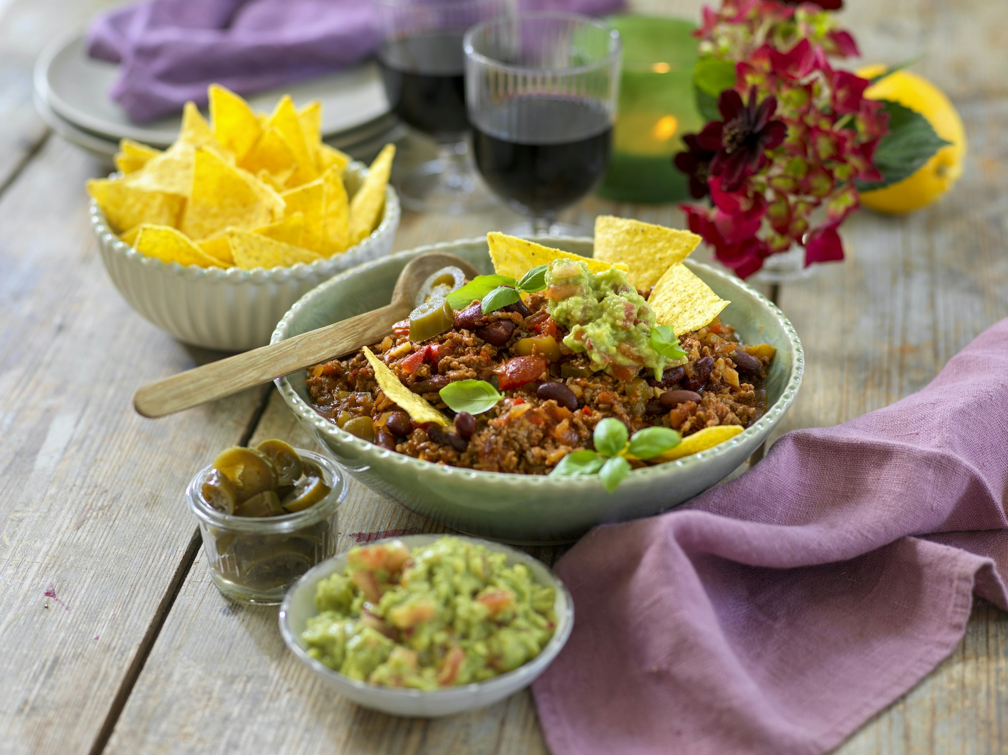 Mexikansk köttfärsgryta med guacamole