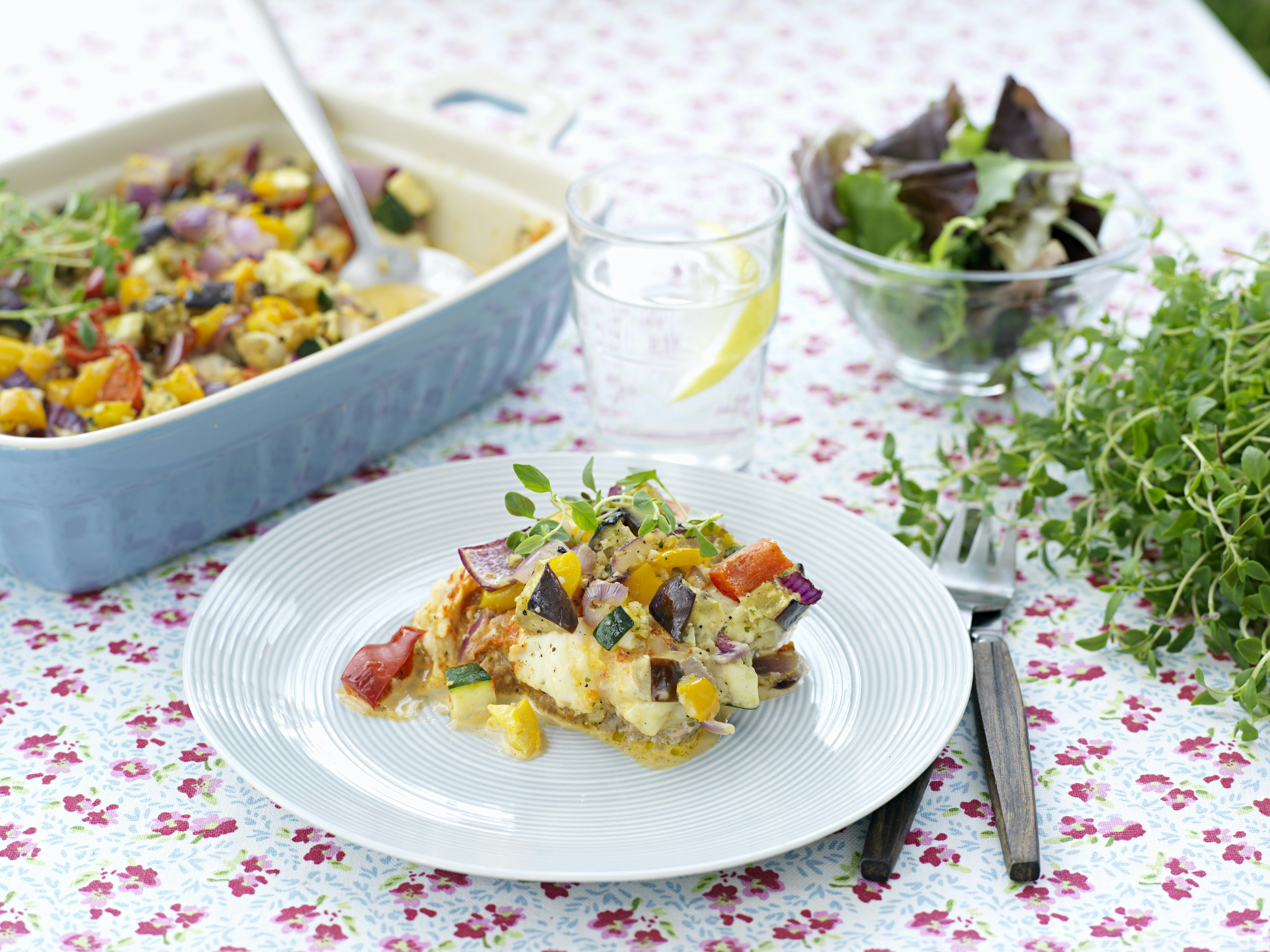 Köttfärsgratäng med grönsaker