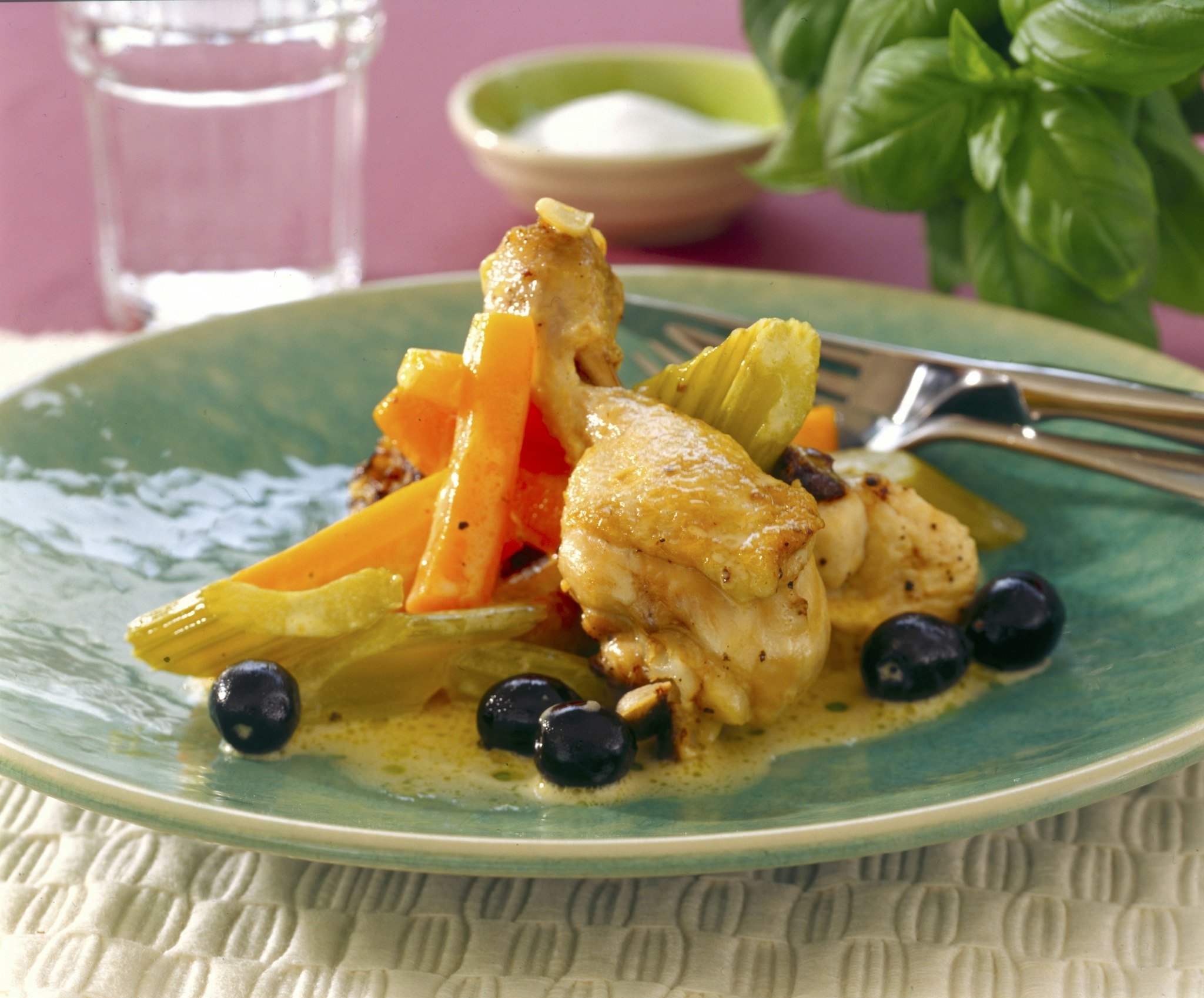 Krämig kycklinggryta med vitt vin